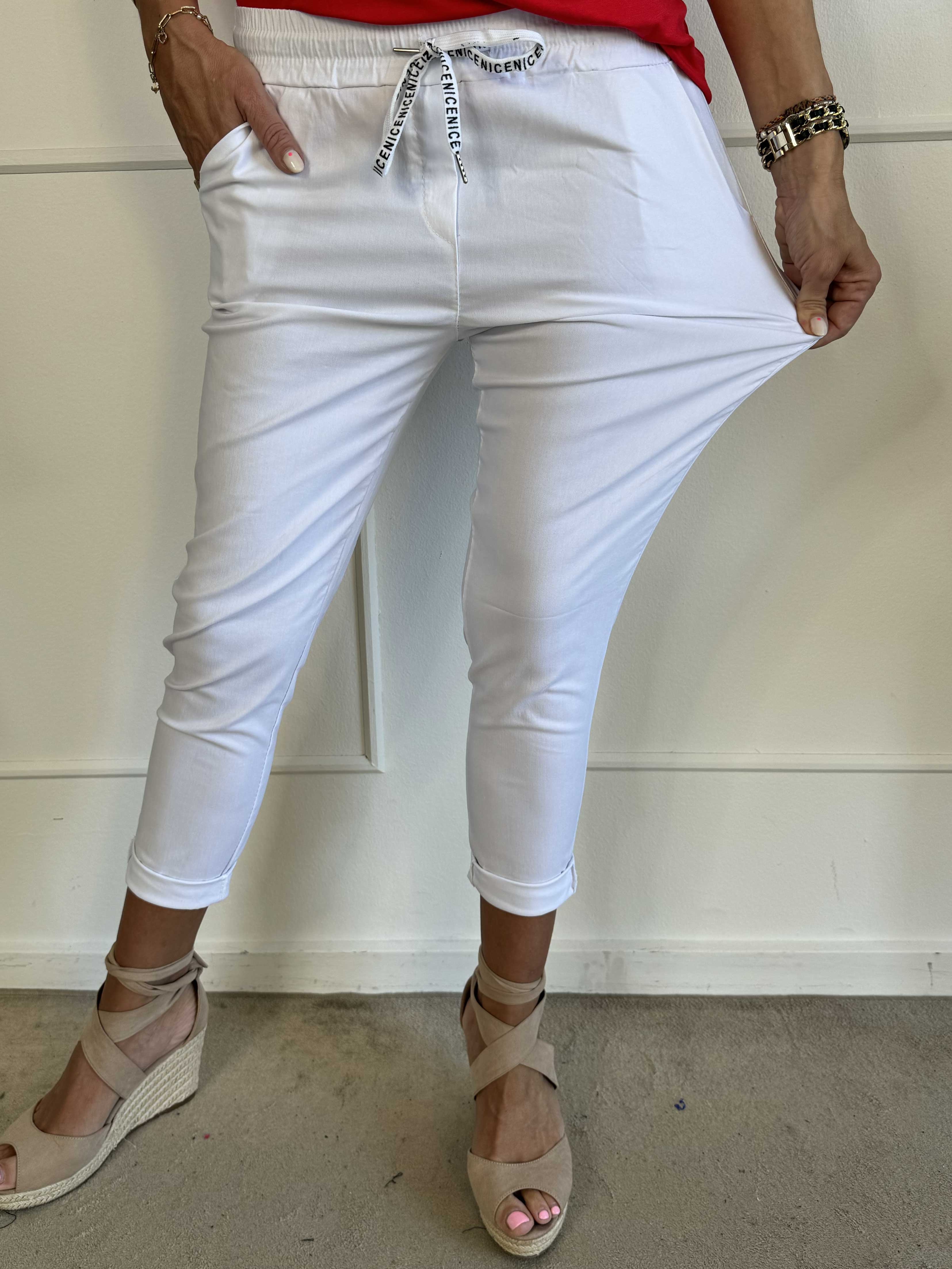 Antalya - Ankellånga byxor med resår i midjan