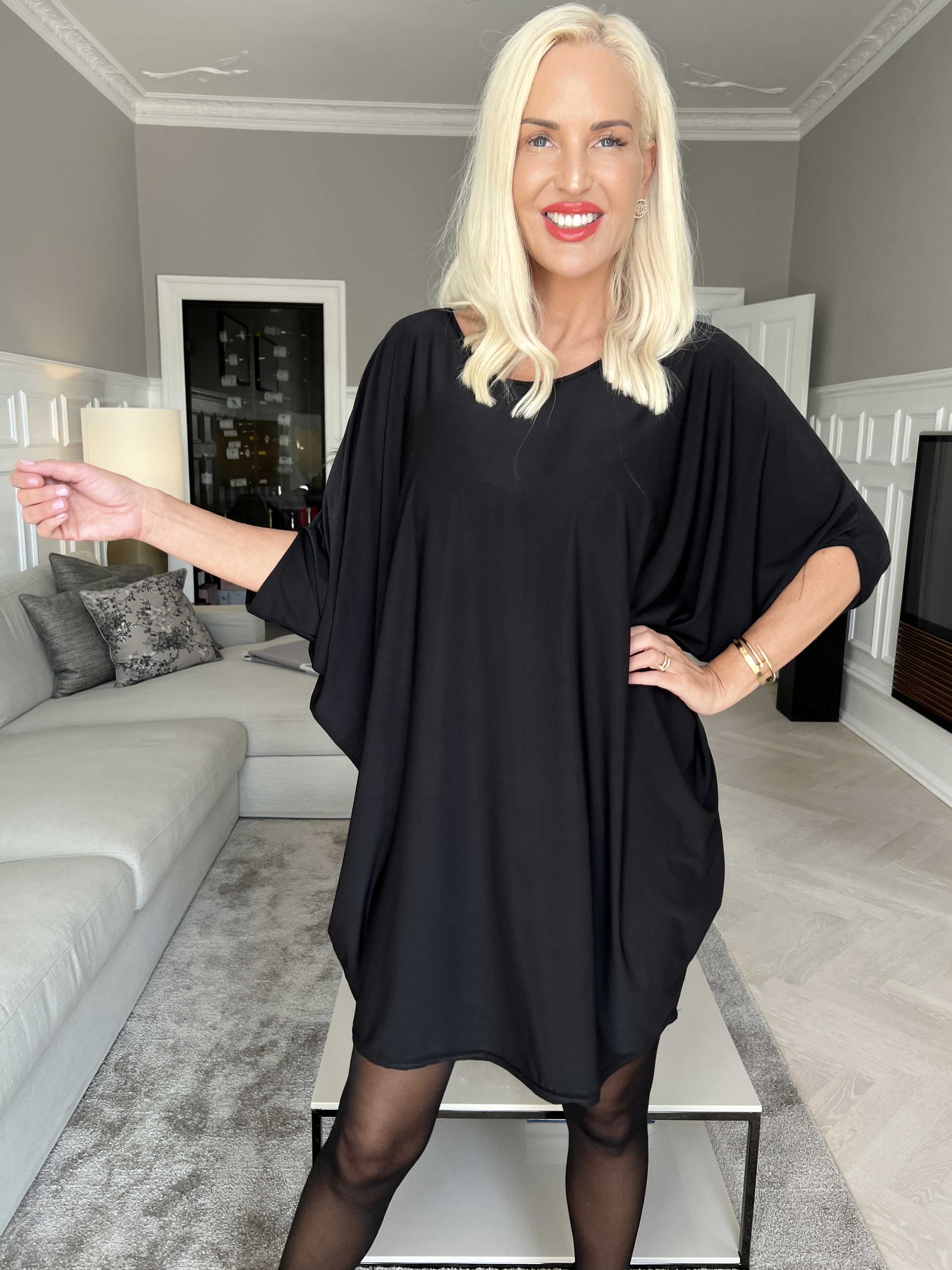 Arabella - Tunika i lös passform med fladdermusärmar