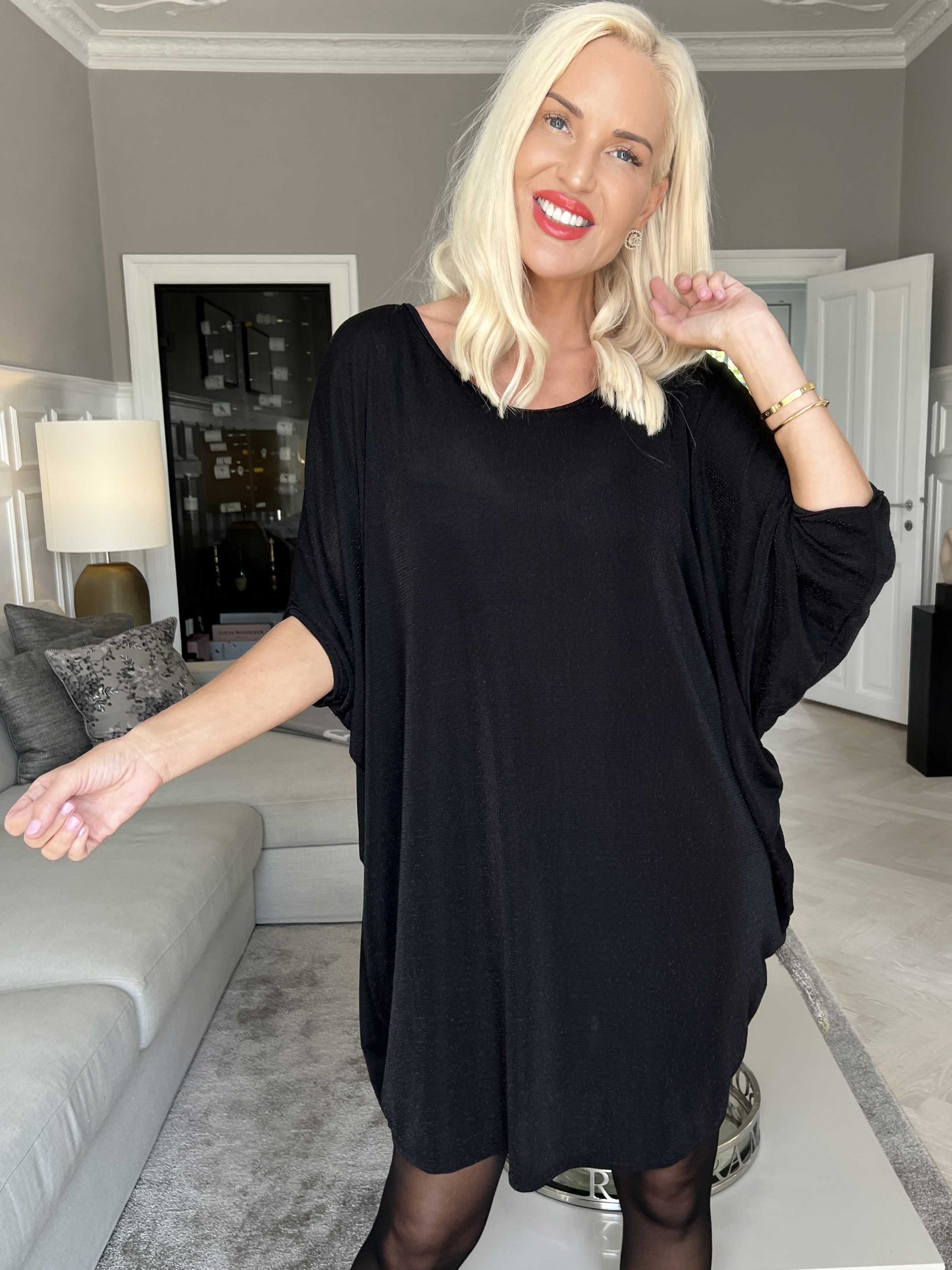 Arabella - Tunika i lös passform med fladdermusärmar