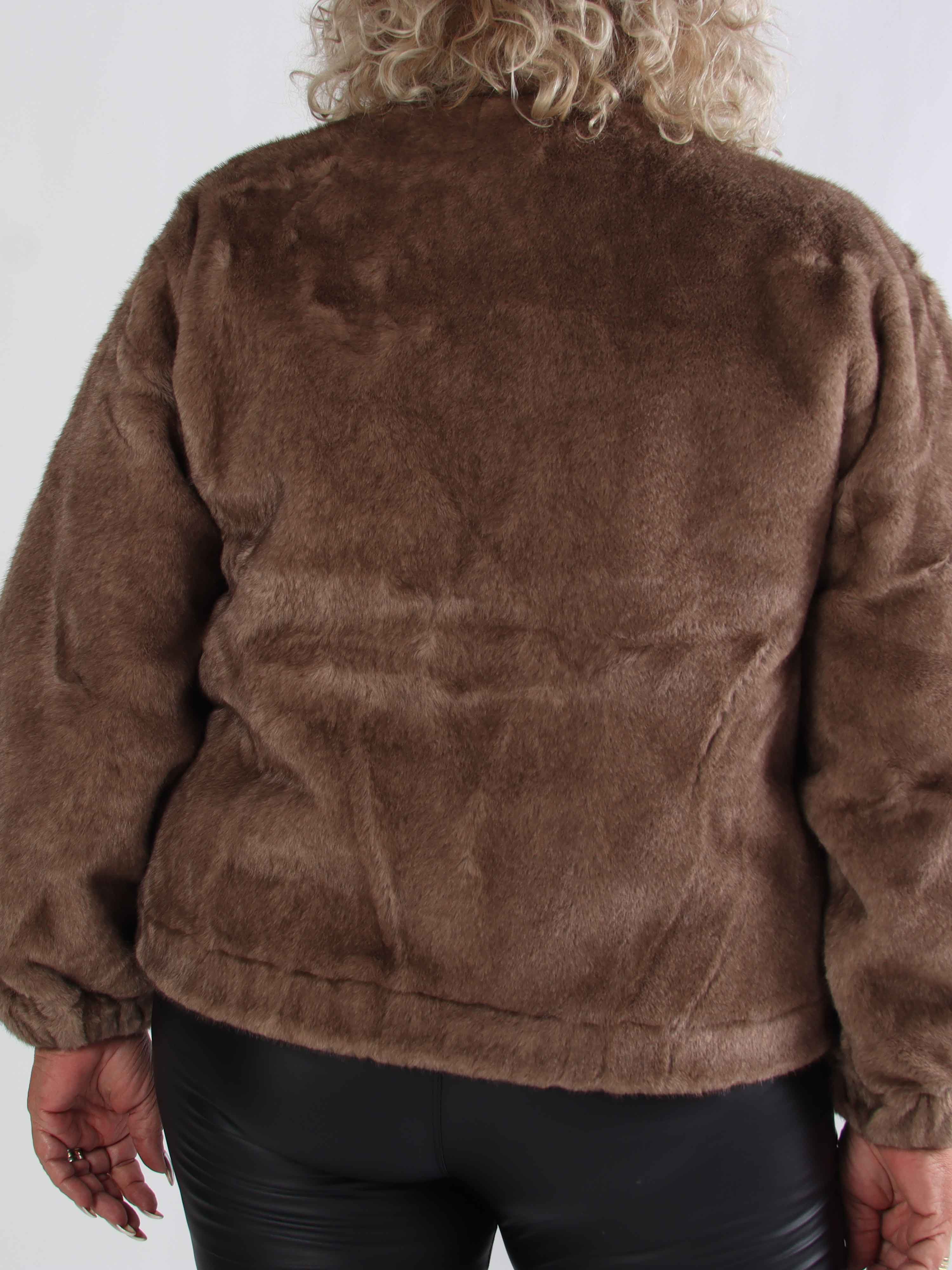 Daniela - Mjuk bomberjacka i fuskpäls