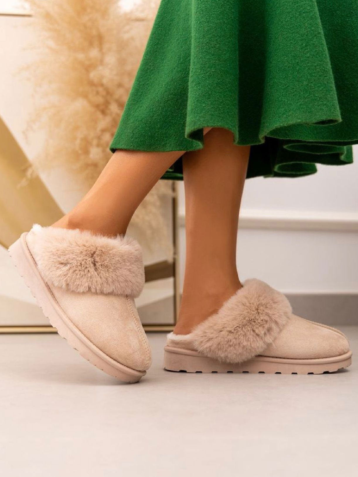 Amalie - tofflor med mjukt foder och rejäl sula