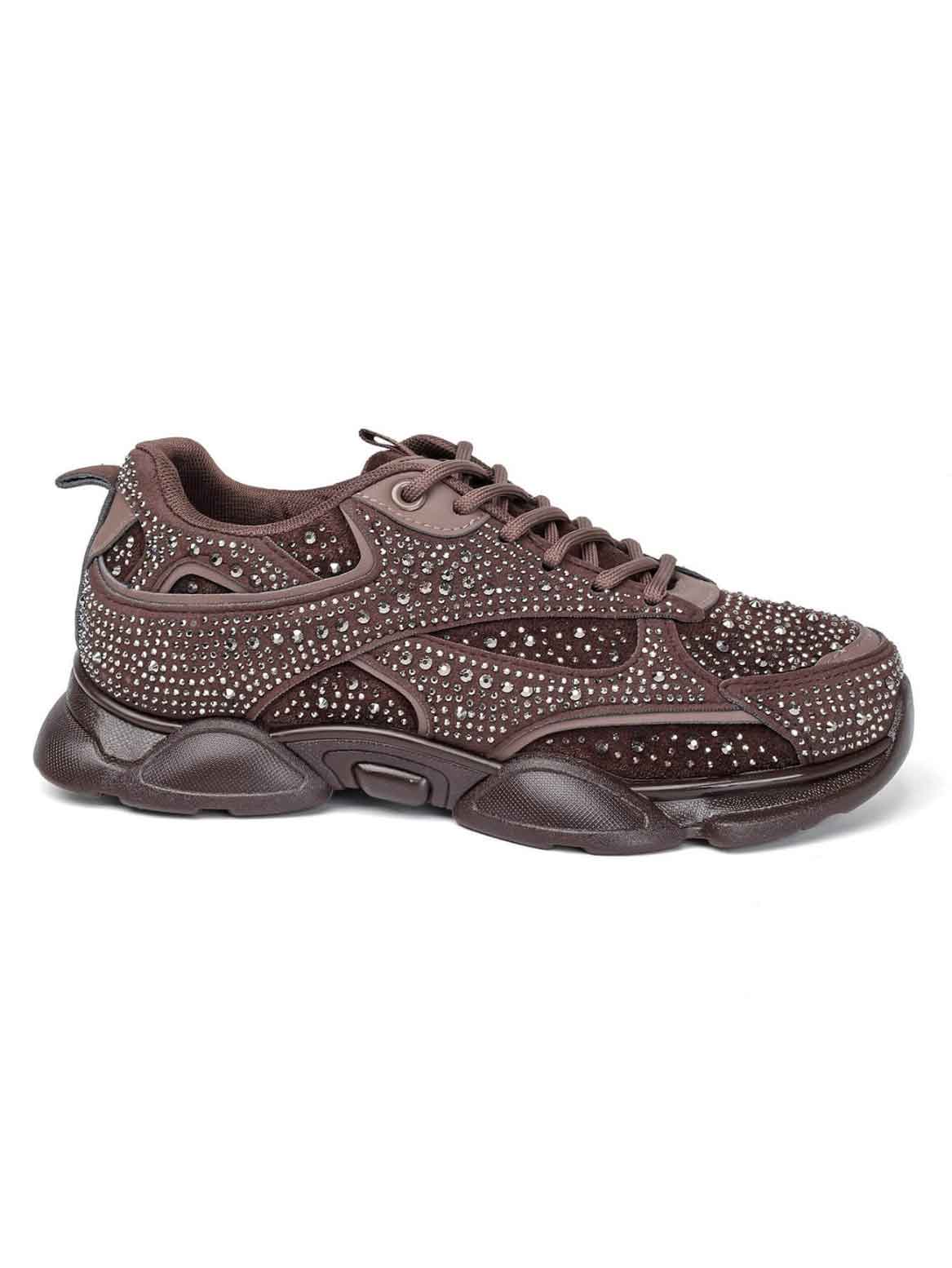 Matilda - Snygga sneakers dekorerade med glittrande strass