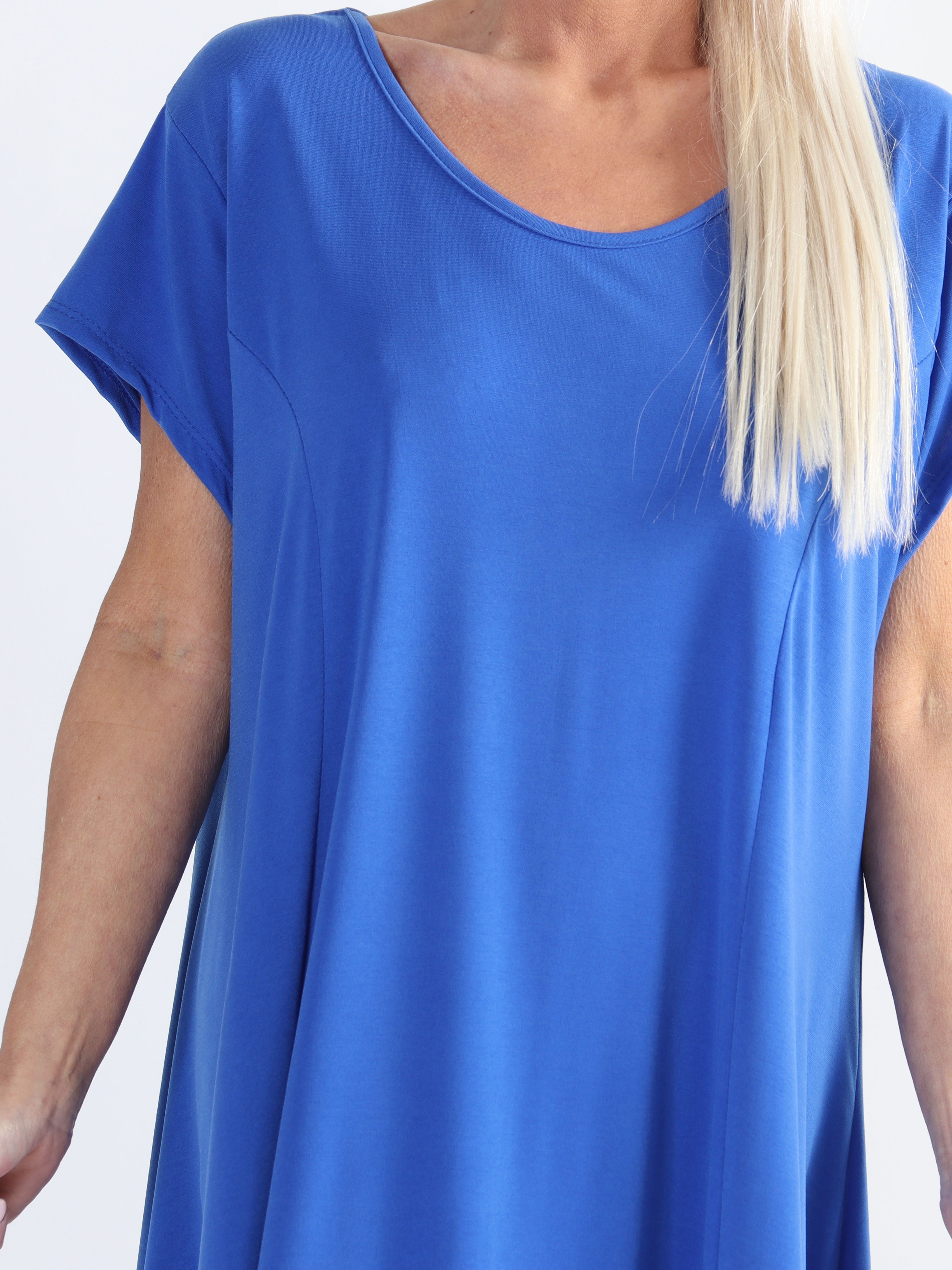 Janina - Slät plus size-klänning i mjukt stretchmaterial