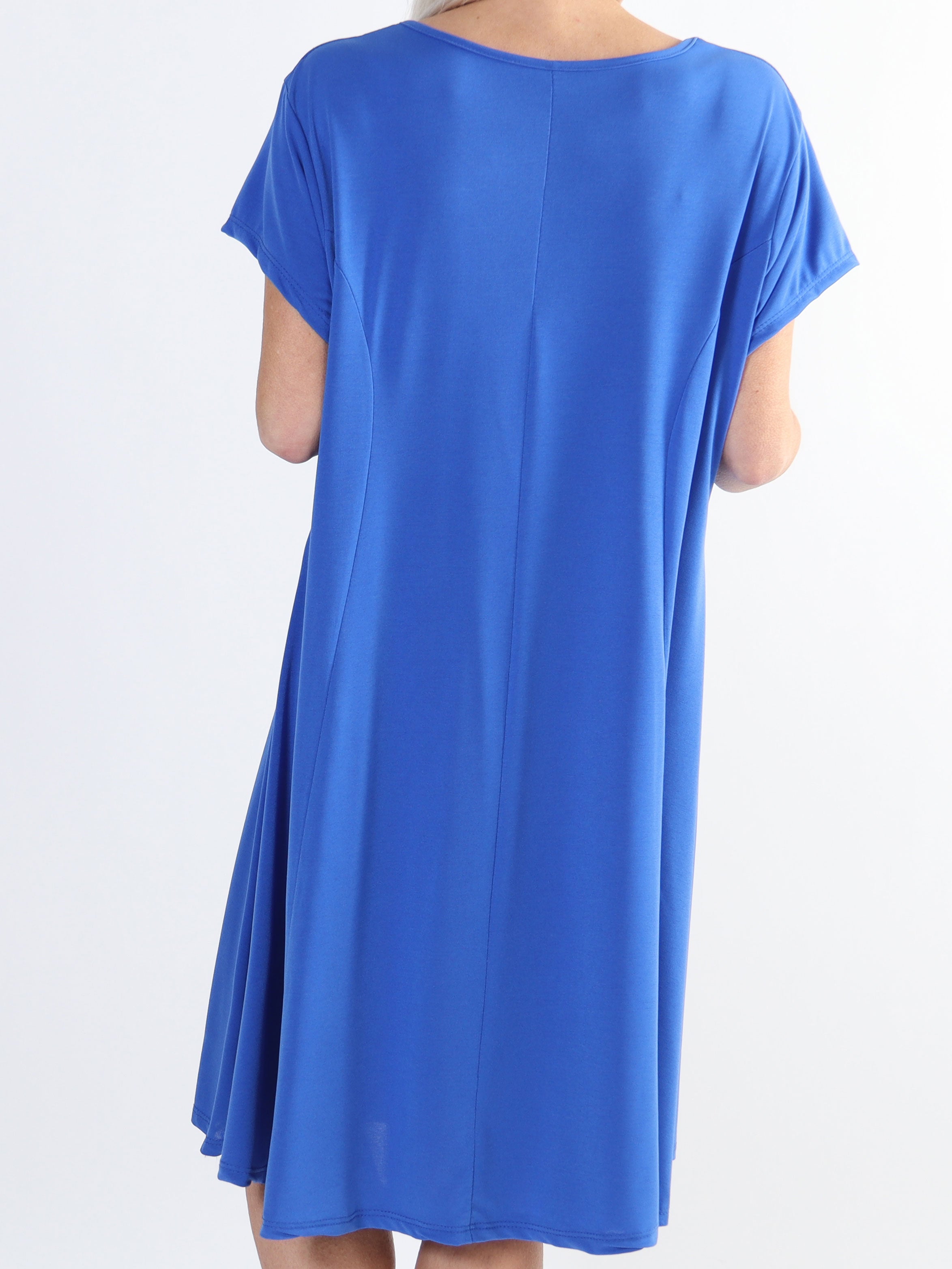 Janina - Slät plus size-klänning i mjukt stretchmaterial