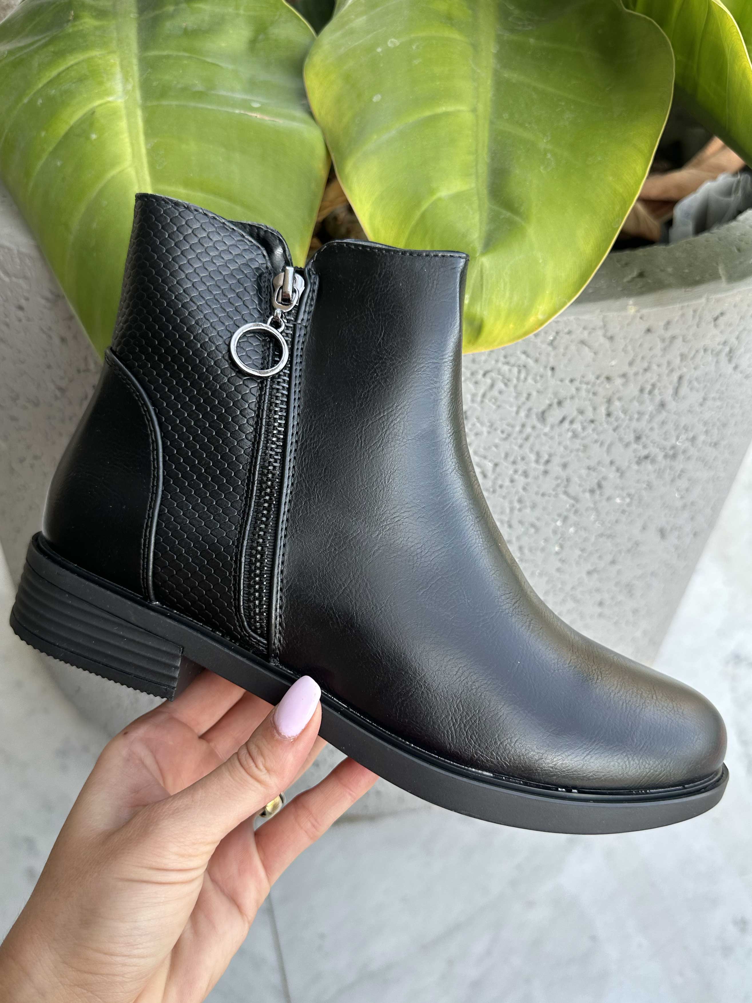 London - Ankelstövlar med dragkedja