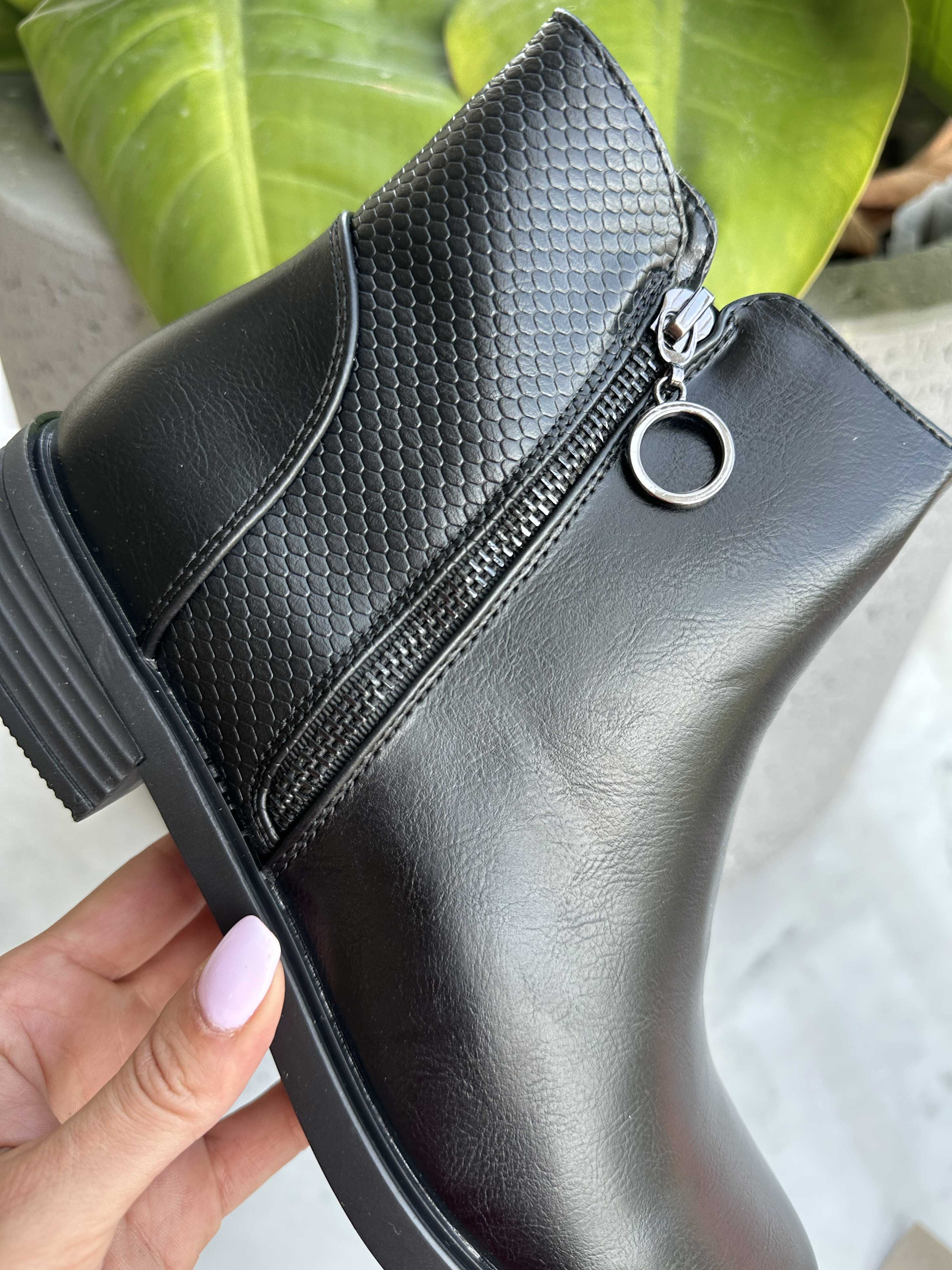 London - Ankelstövlar med dragkedja