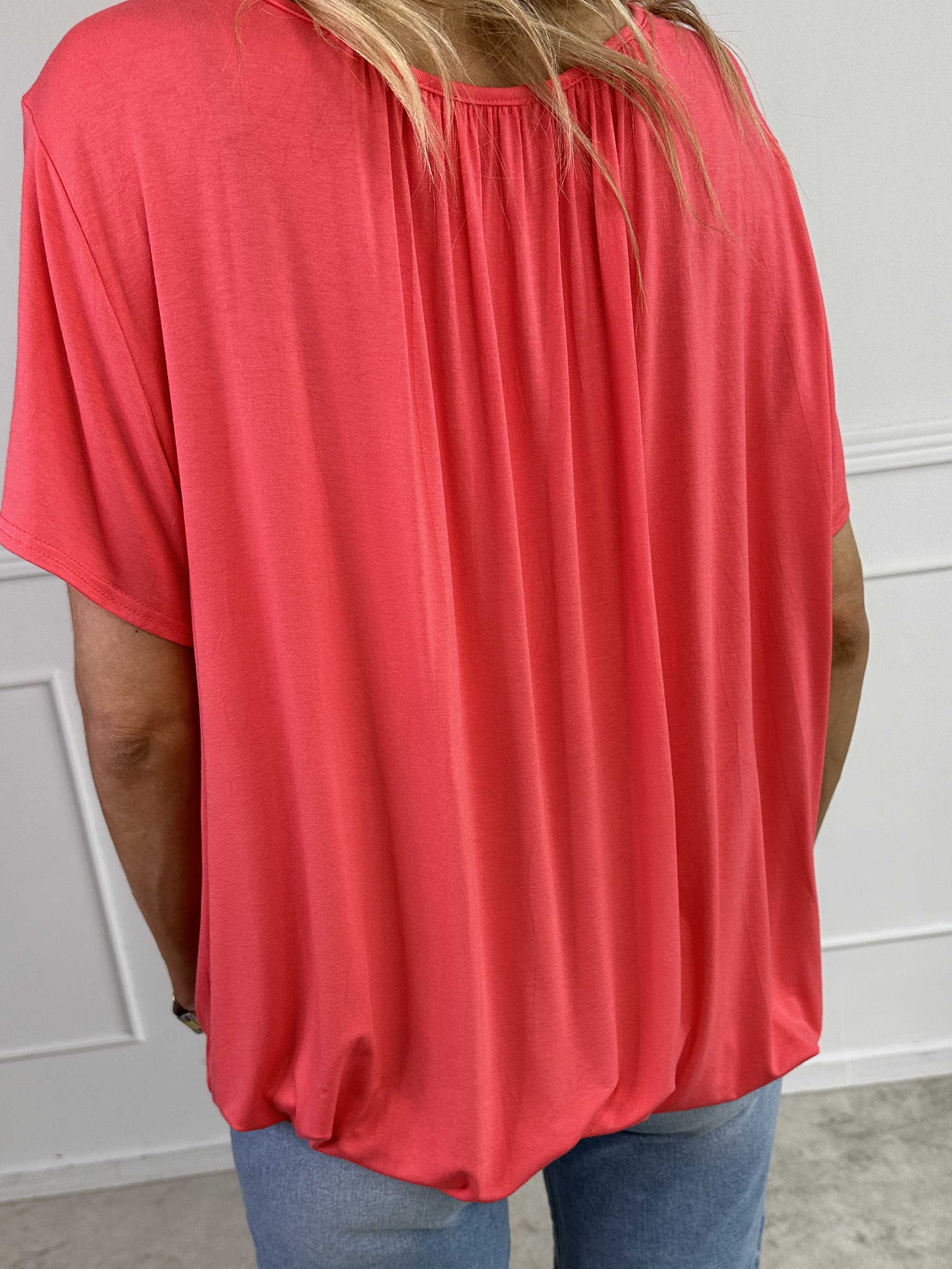 Miracle Crystal T-shirt - Mjuk blus i viskos med strass