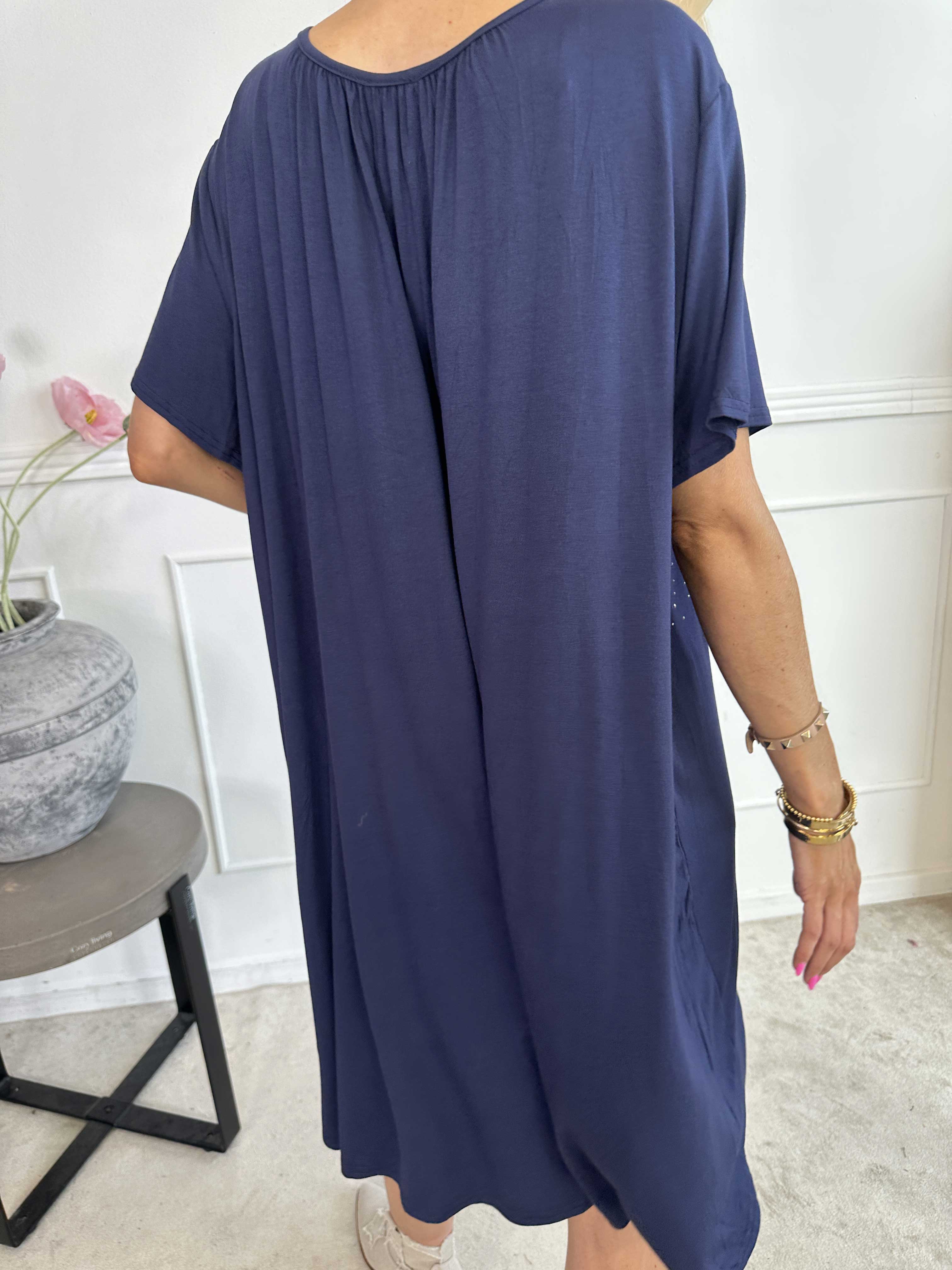 Miravi Sparkle - Lös klänning i elastiskt tyg med strass