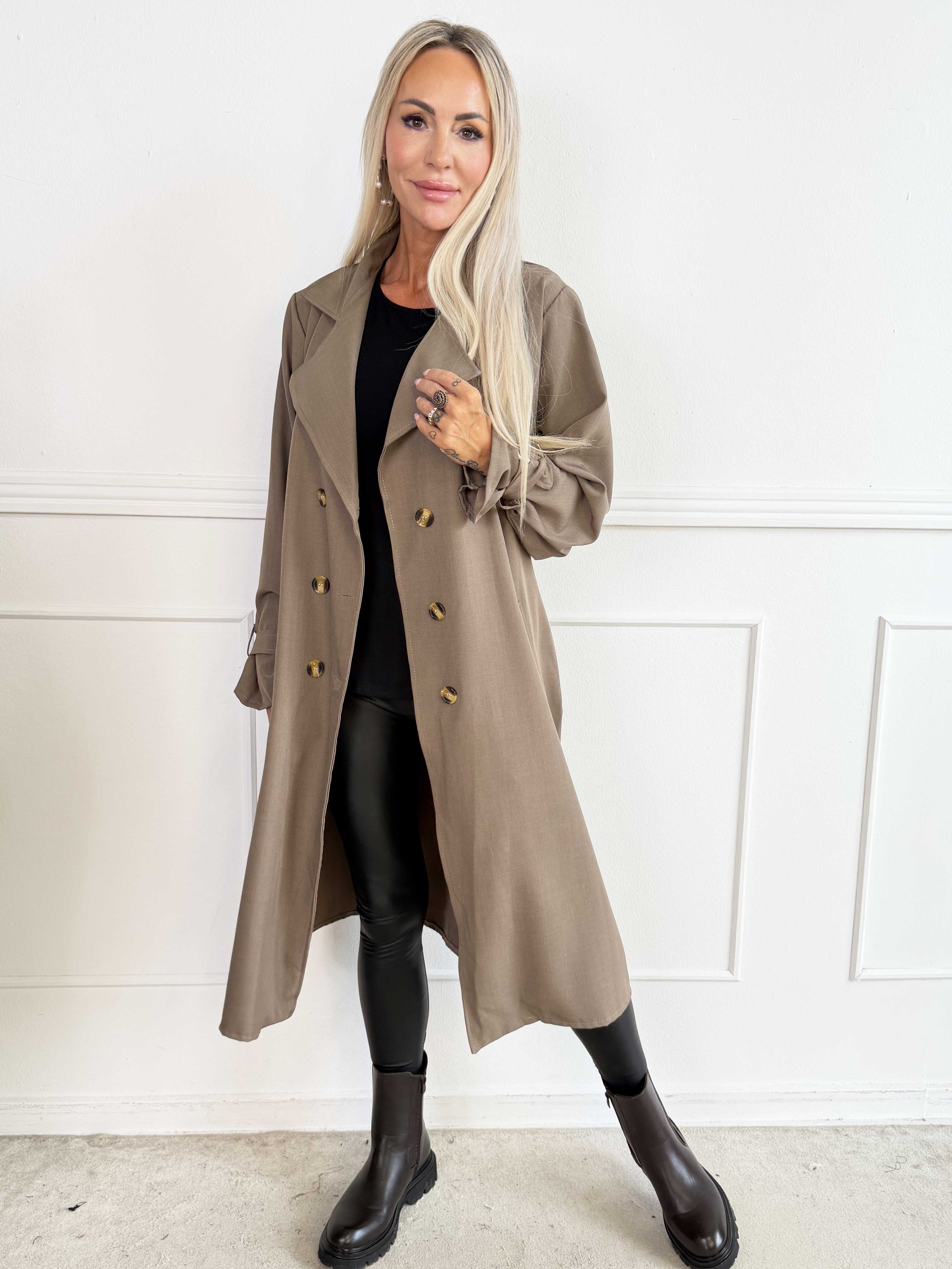 Sharpay 2.0 – Lätt trenchcoat med knytskärp