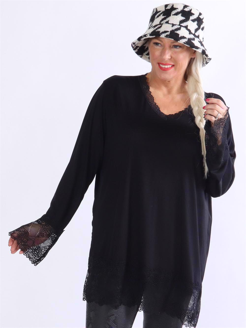 Aggi - Blus med spets