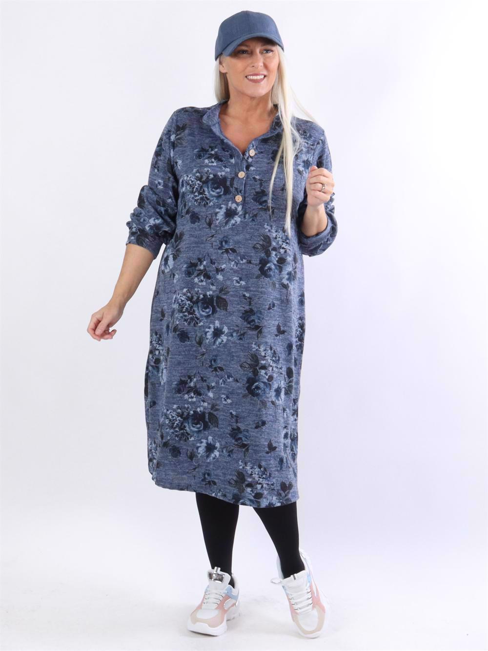 Agnes - Mjuk klänning med blommönster