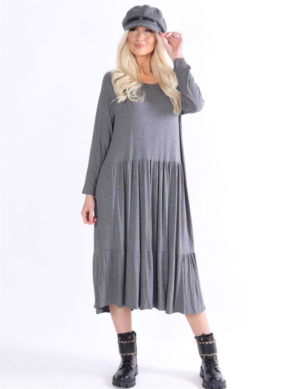 Aika - Lång klänning i stretchigt mjukt tyg