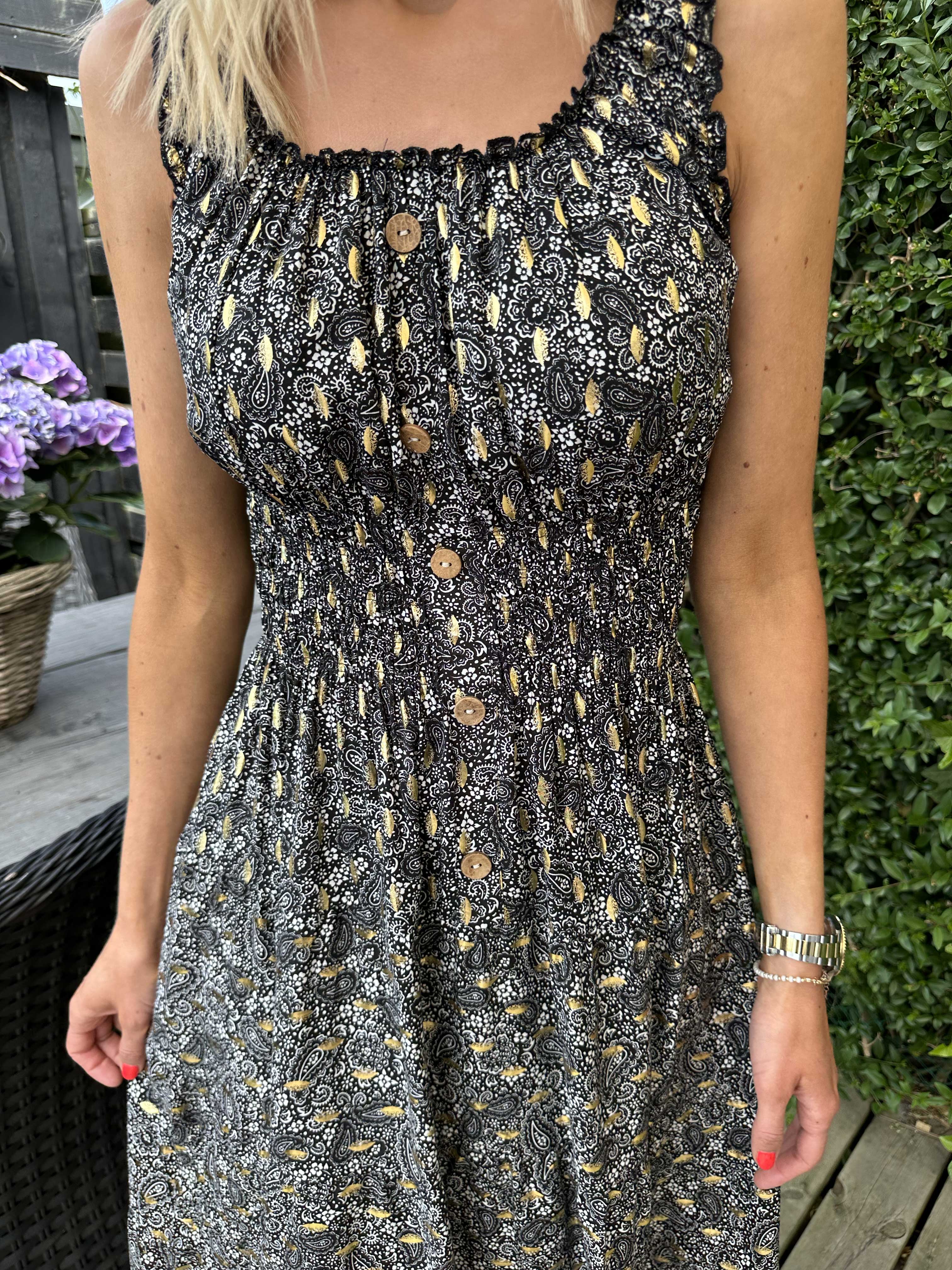 Alicia Paisley - Långklänning i viskos med paisleymönster