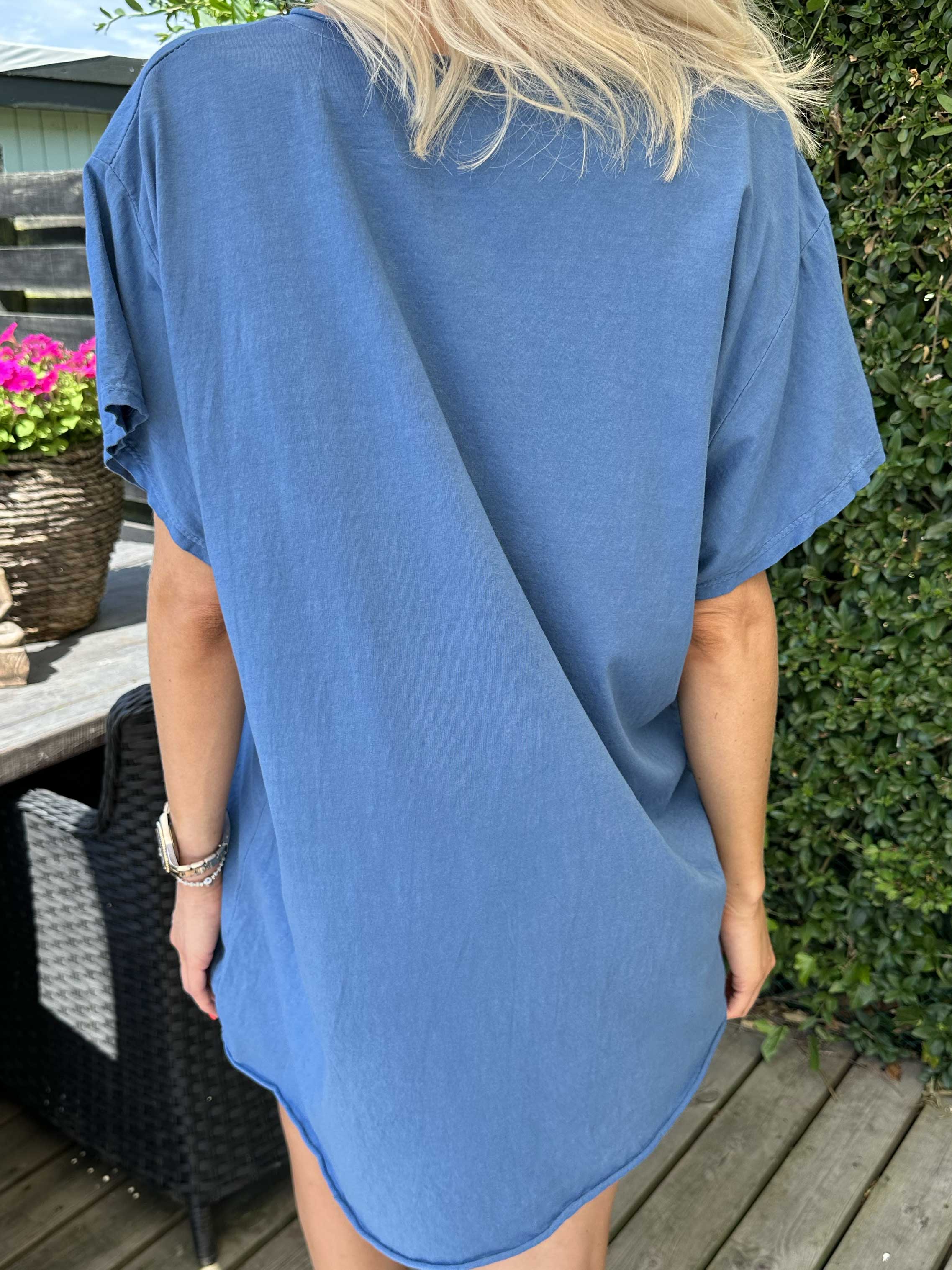 Alison - T-shirt med V-ringning i bomull