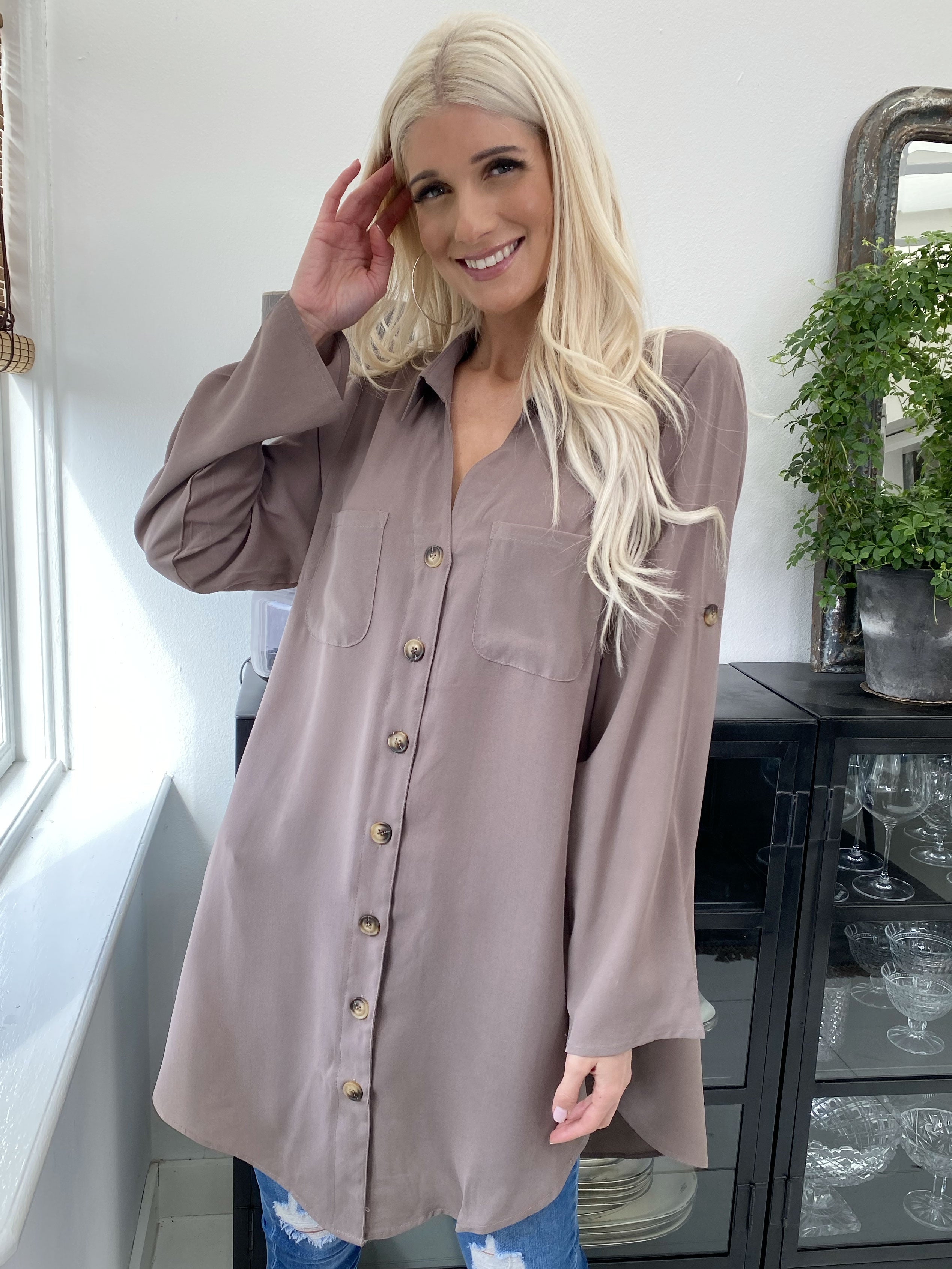 Alyssa - Lätt enkel skjorta i lös passform