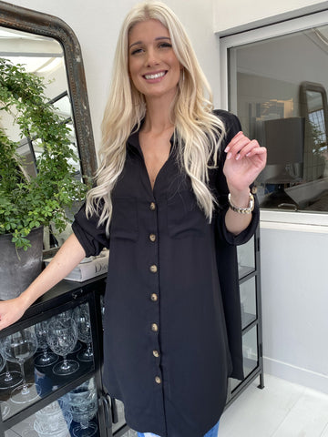 Alyssa - Lätt enkel skjorta i lös passform