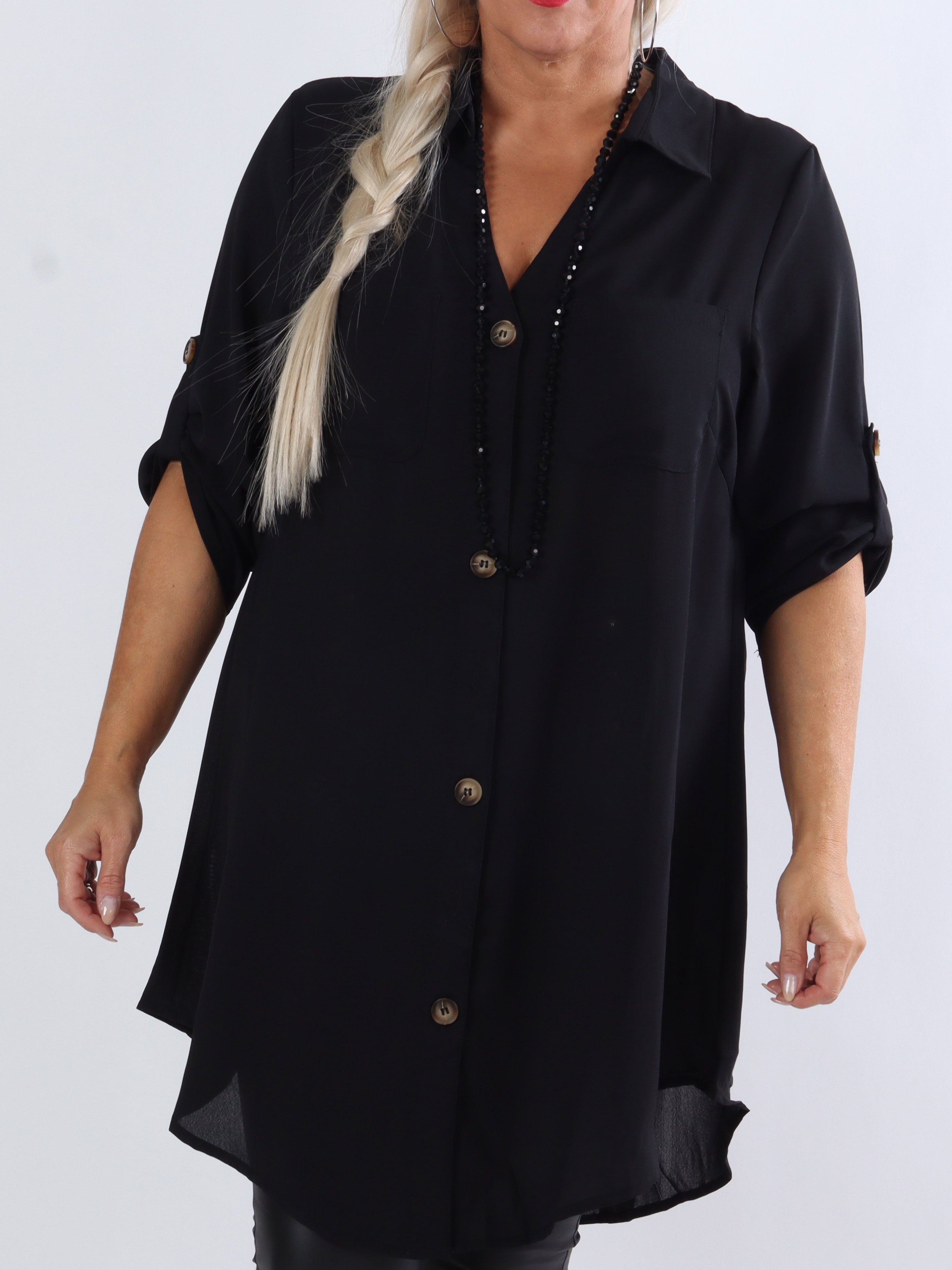 Alyssa - Lätt enkel skjorta i lös passform - Taupe