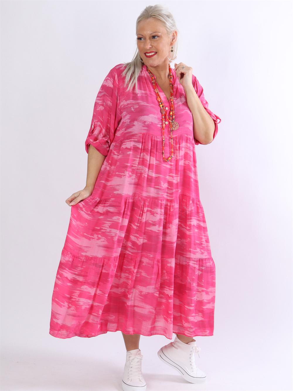 Amal mönster - Skjortklänning i färgade nyanser