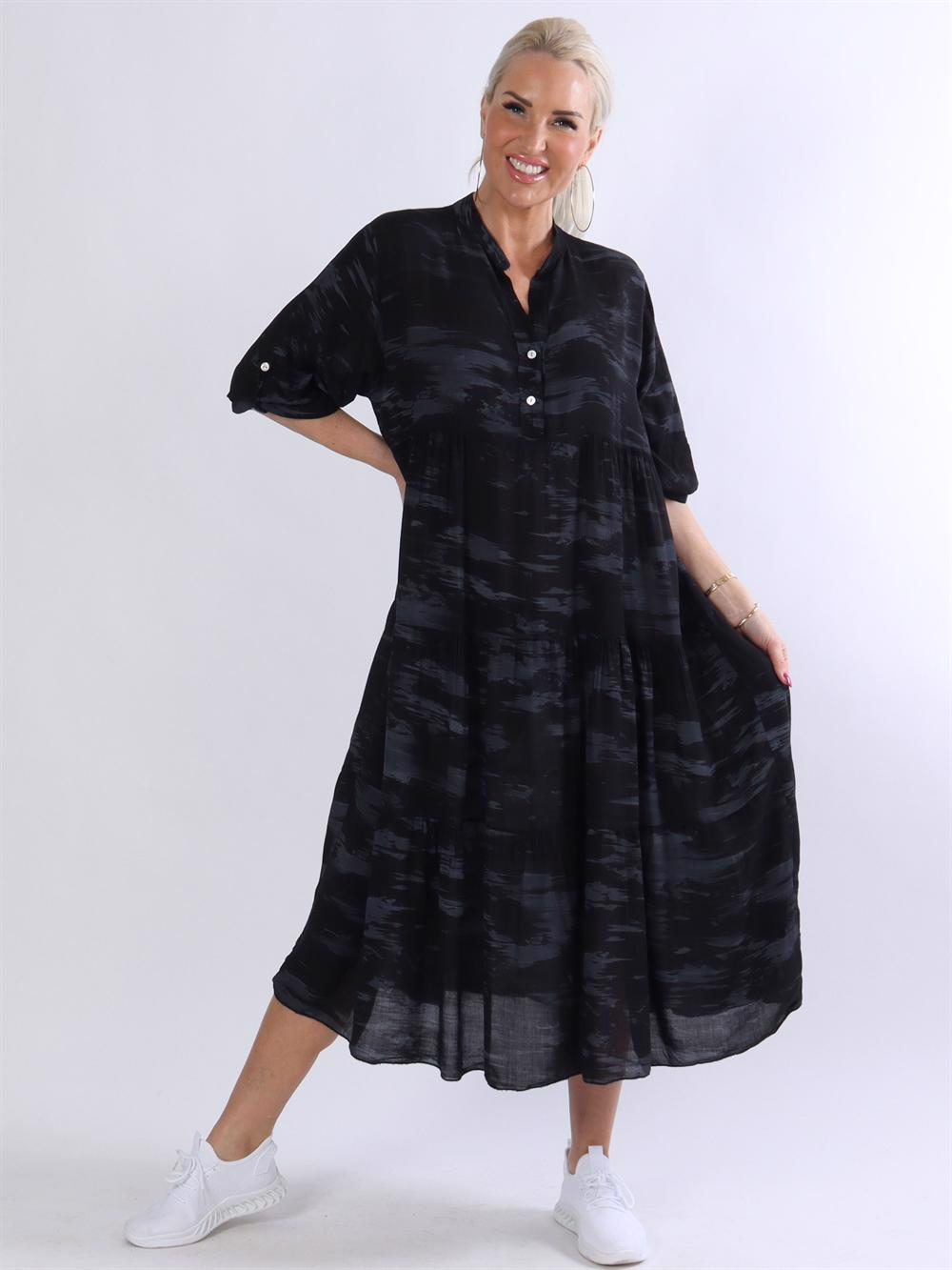 Amal mönster - Skjortklänning i färgade nyanser