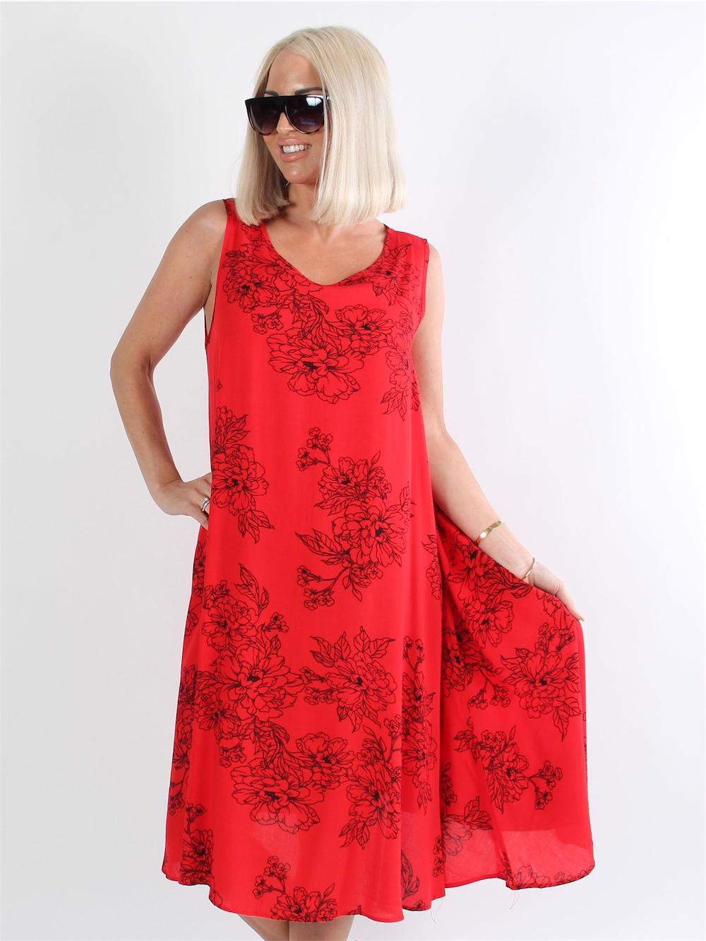 Amaranta - Klänning med blomstermotiv