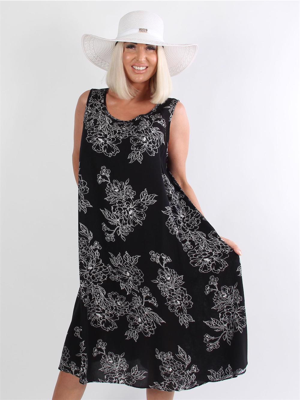 Amaranta - Klänning med blomstermotiv