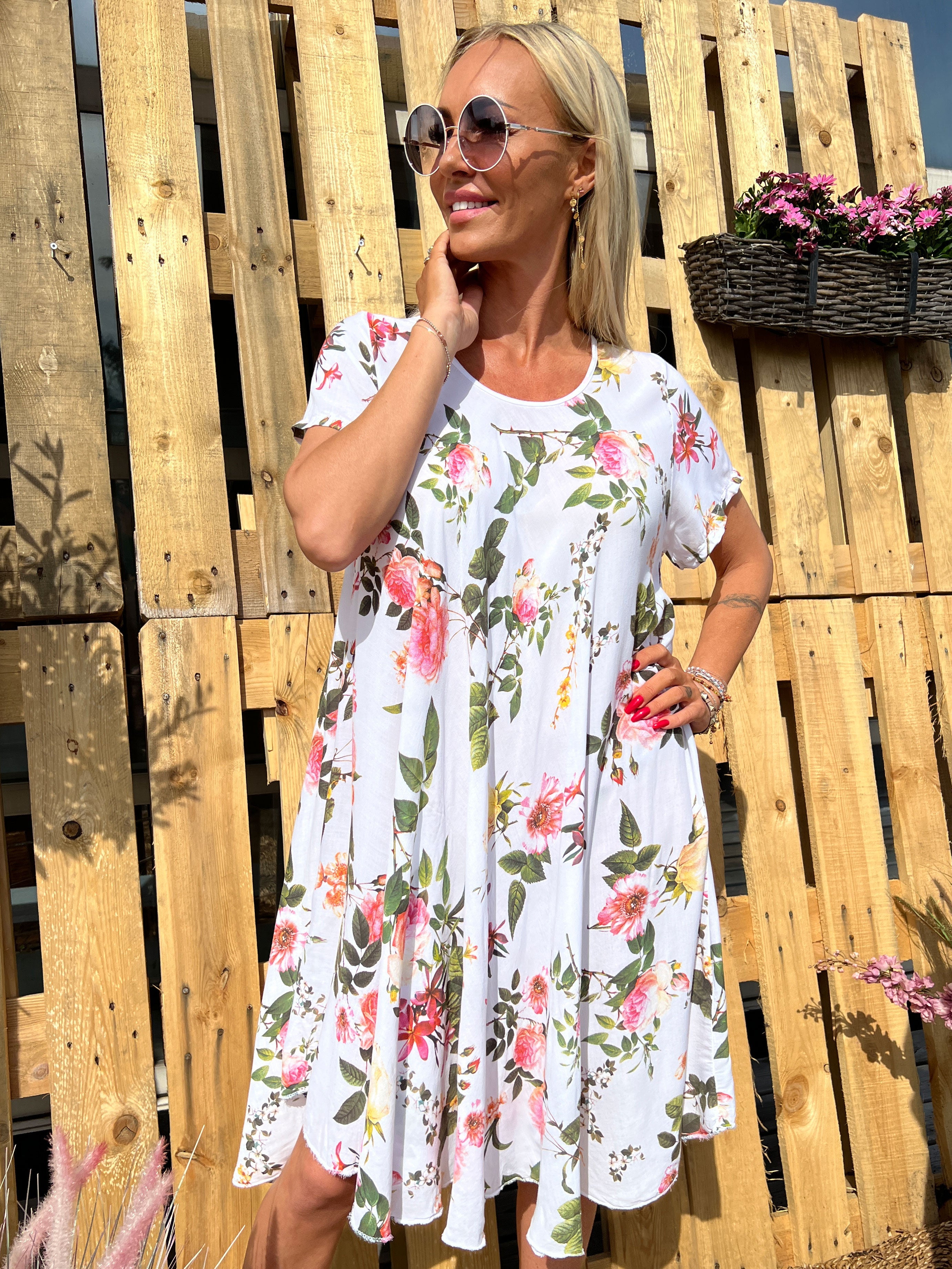 Anastasia - Klänning med blommigt tryck