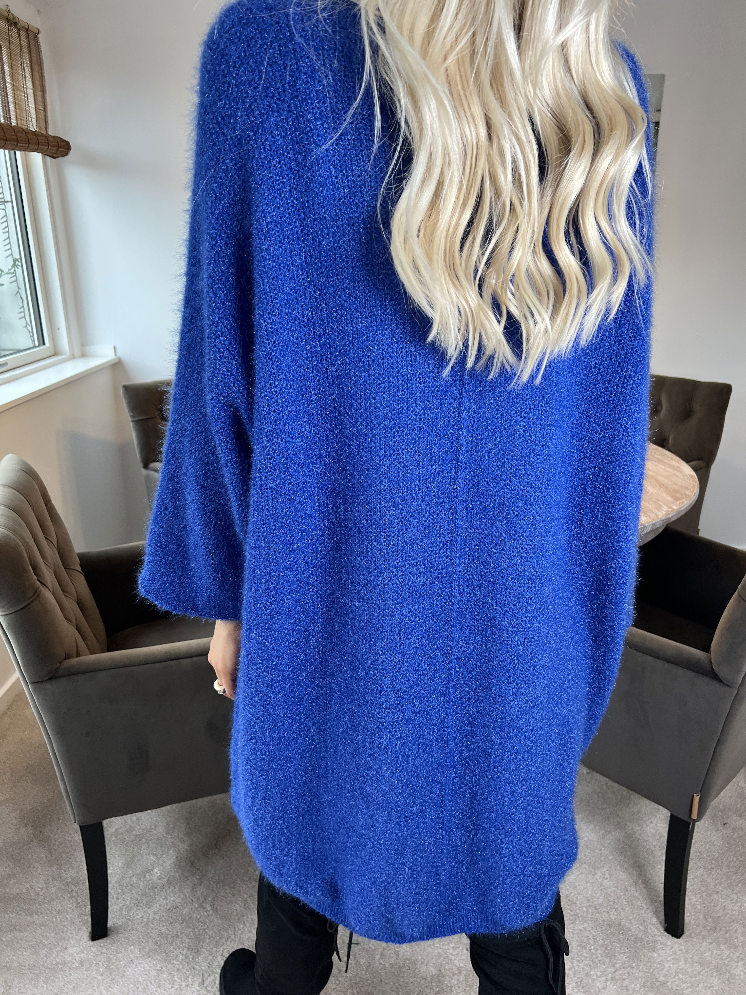 Andria - Mjuk oversize stickad klänning - Green