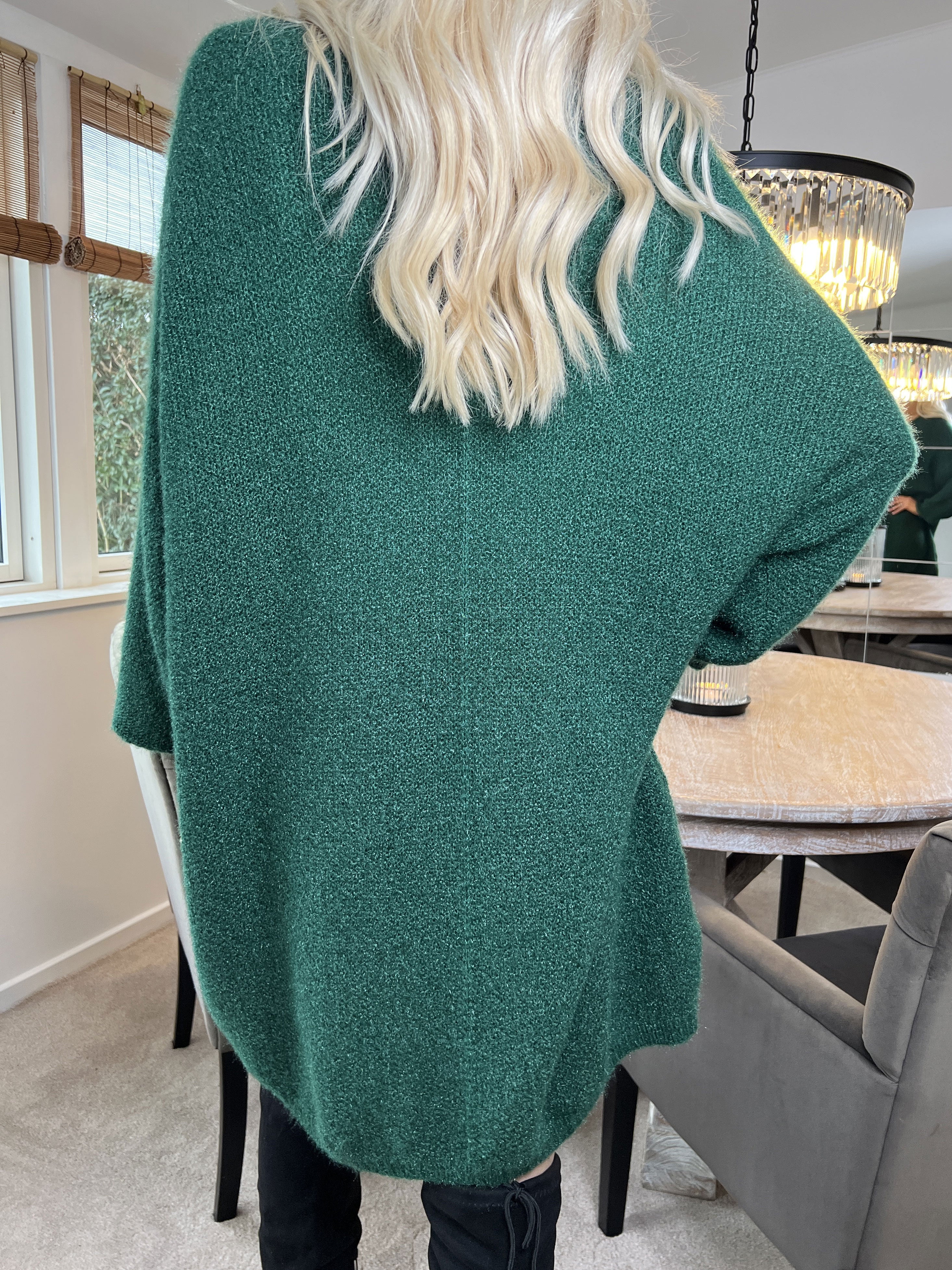 Andria - Mjuk oversize stickad klänning