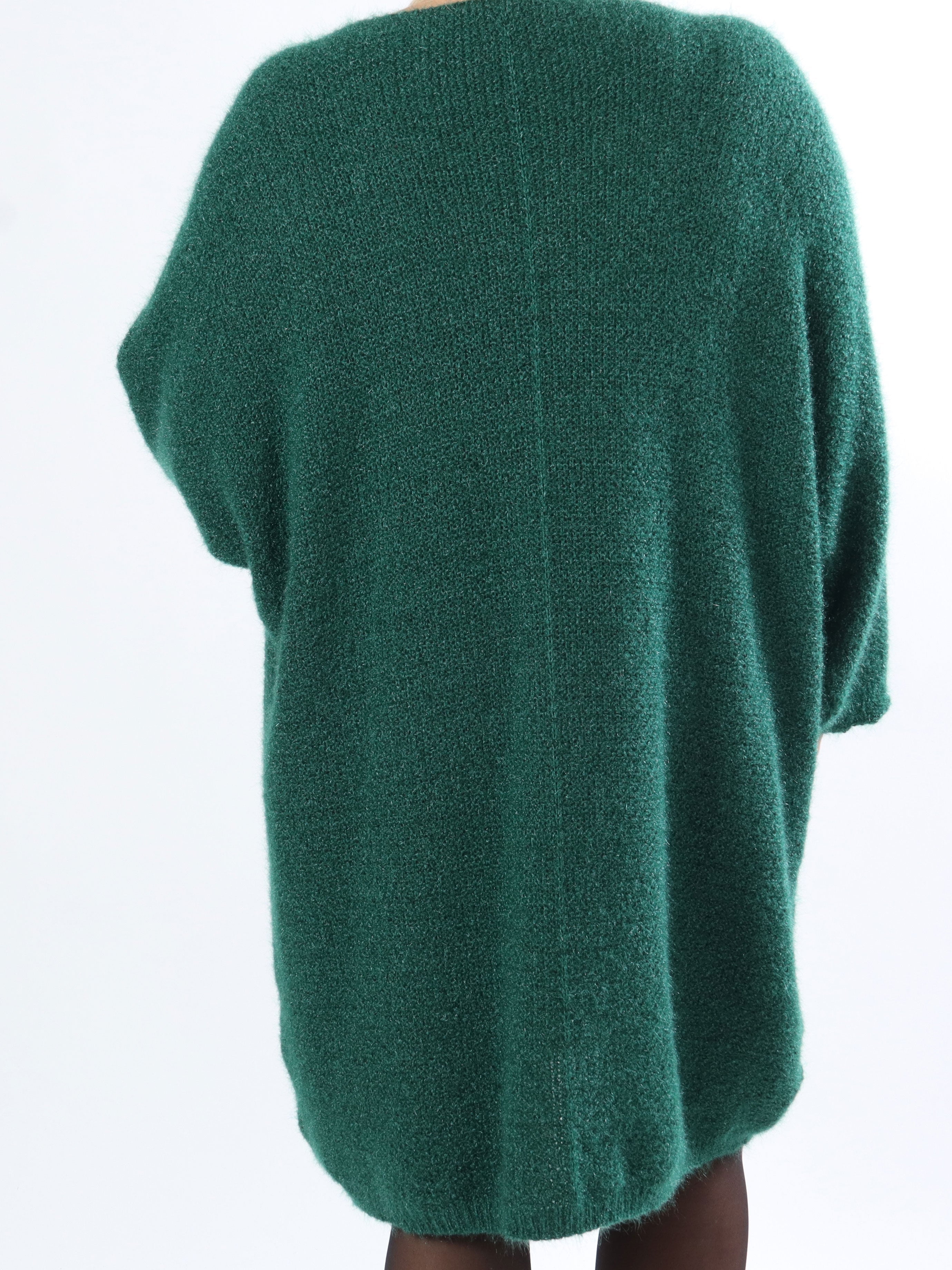 Andria - Mjuk plussize stickad klänning