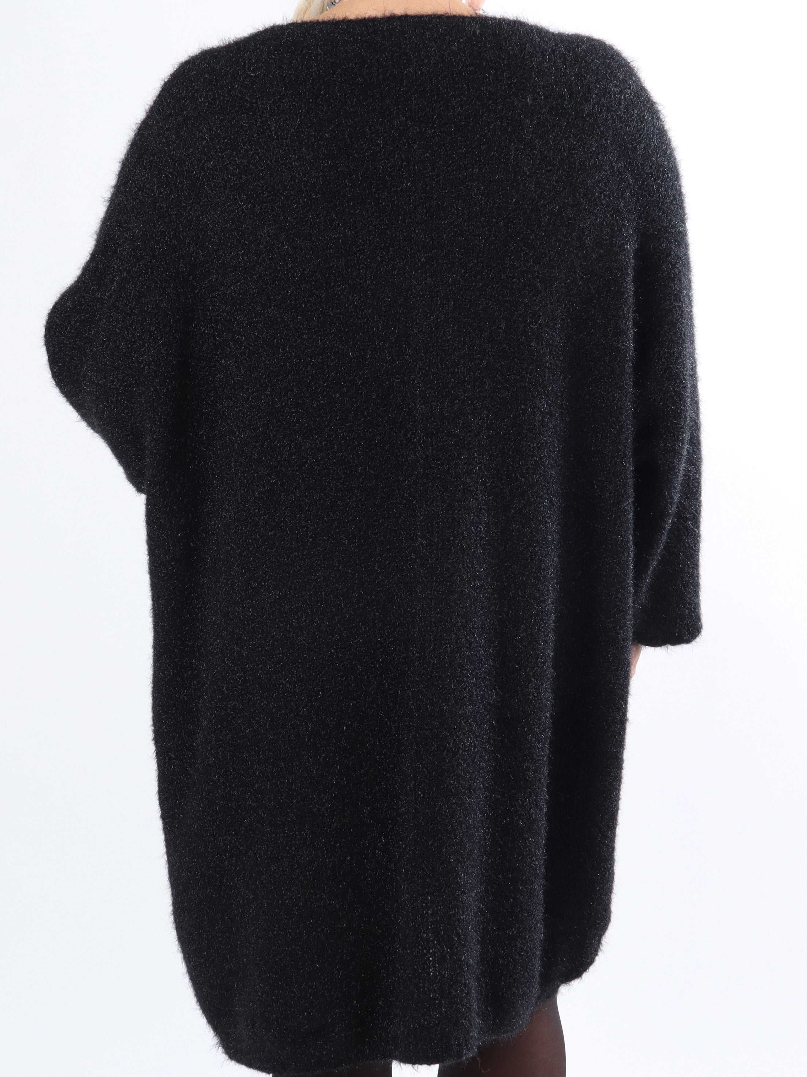 Andria - Mjuk plussize stickad klänning