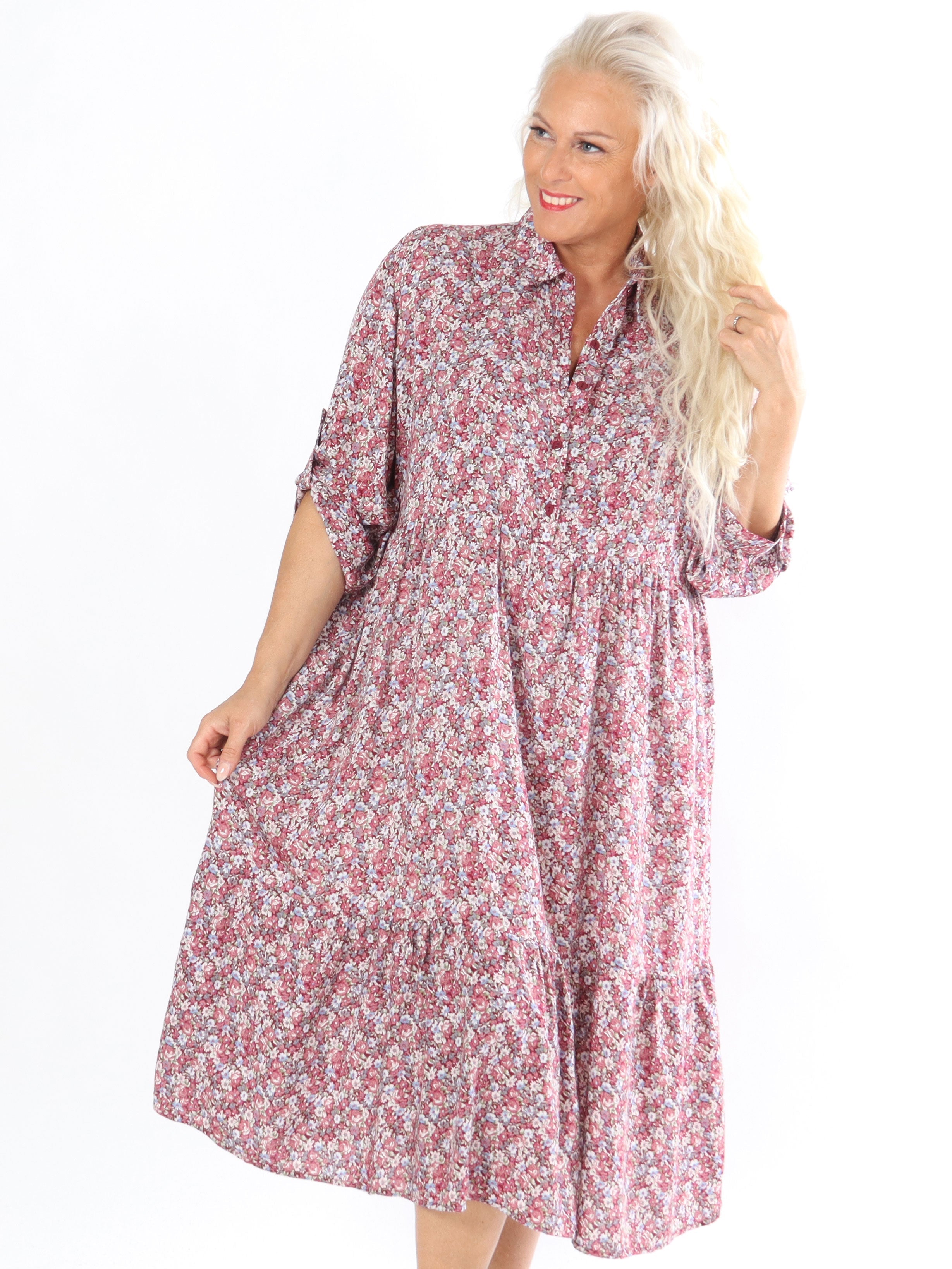 Anielie - Skjortklänning med blommigt tryck