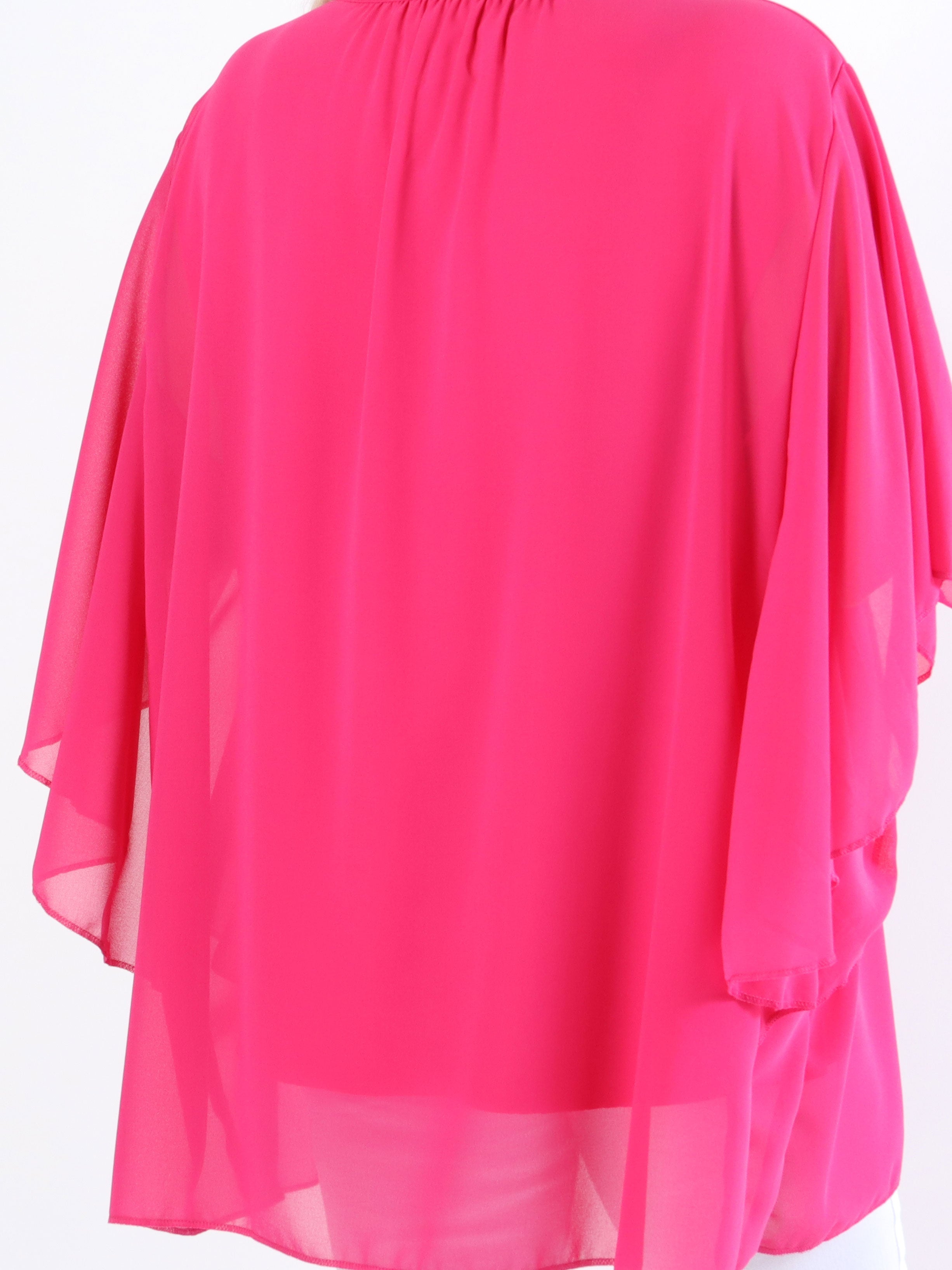 Annis - Söt plus size tunika i lös passform i chiffong