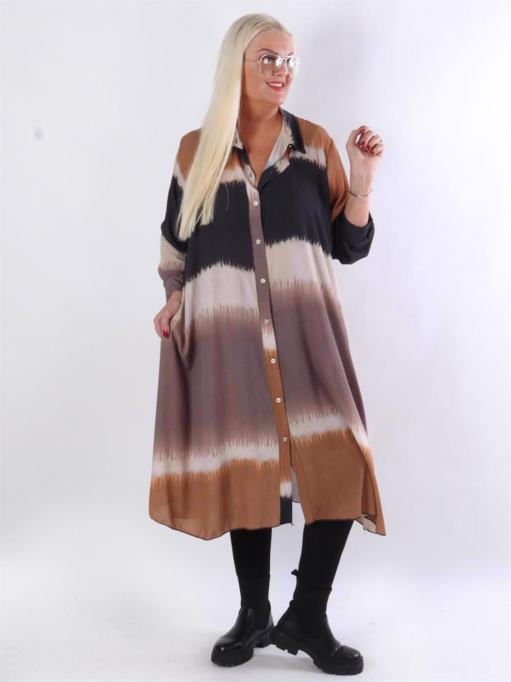 Aviaya - Lång skjortklänning