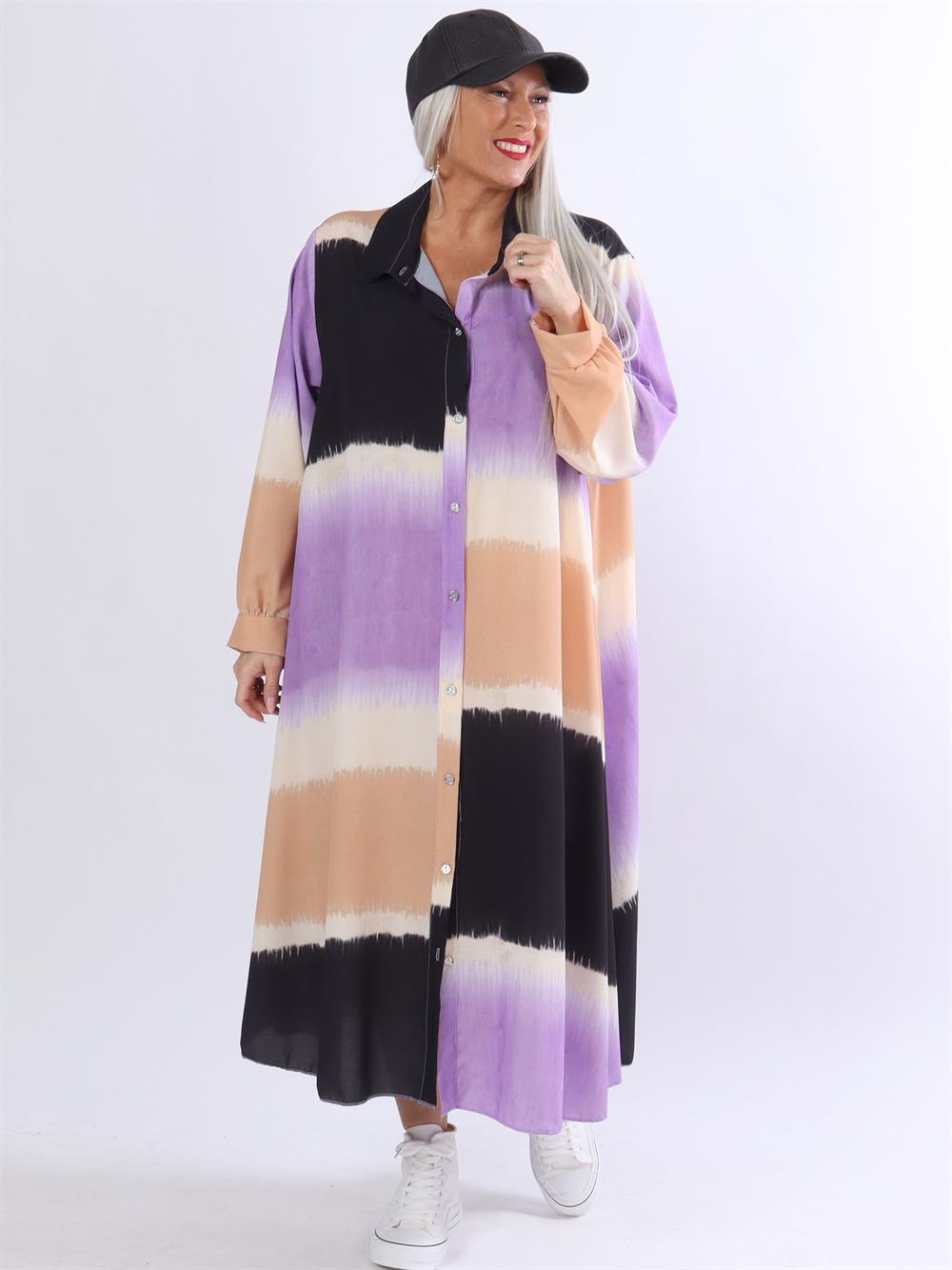 Aviaya - Lång skjortklänning