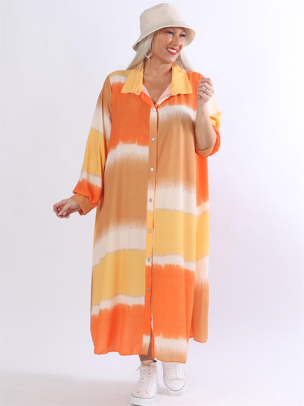 Aviaya - Lång skjortklänning