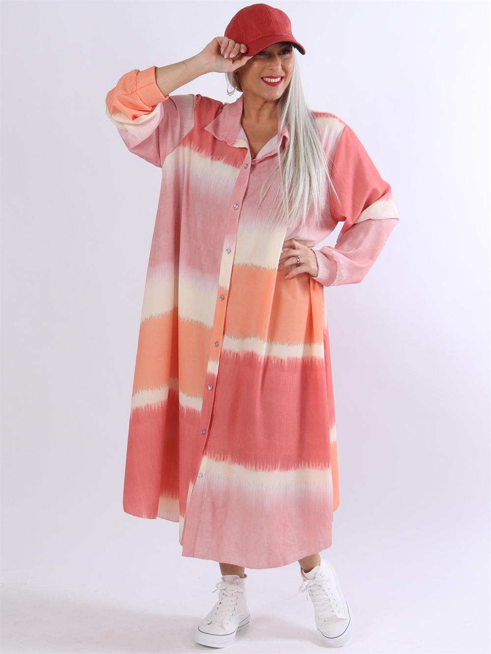 Aviaya - Lång skjortklänning