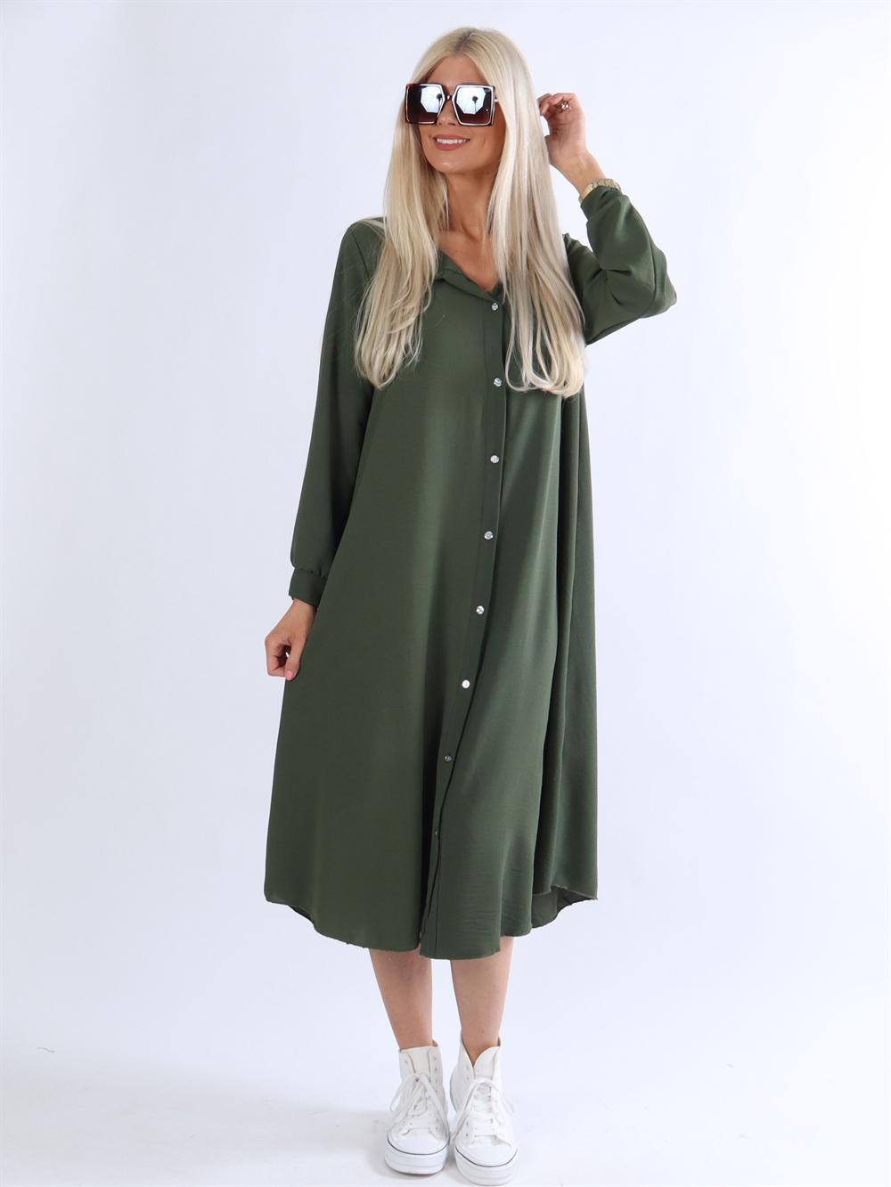 Aviaya - Lång skjortklänning