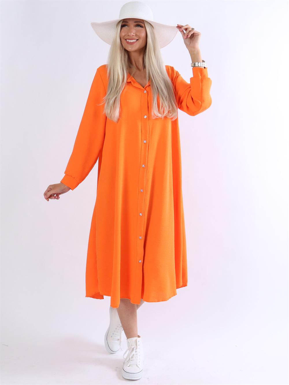 Aviaya - Lång skjortklänning