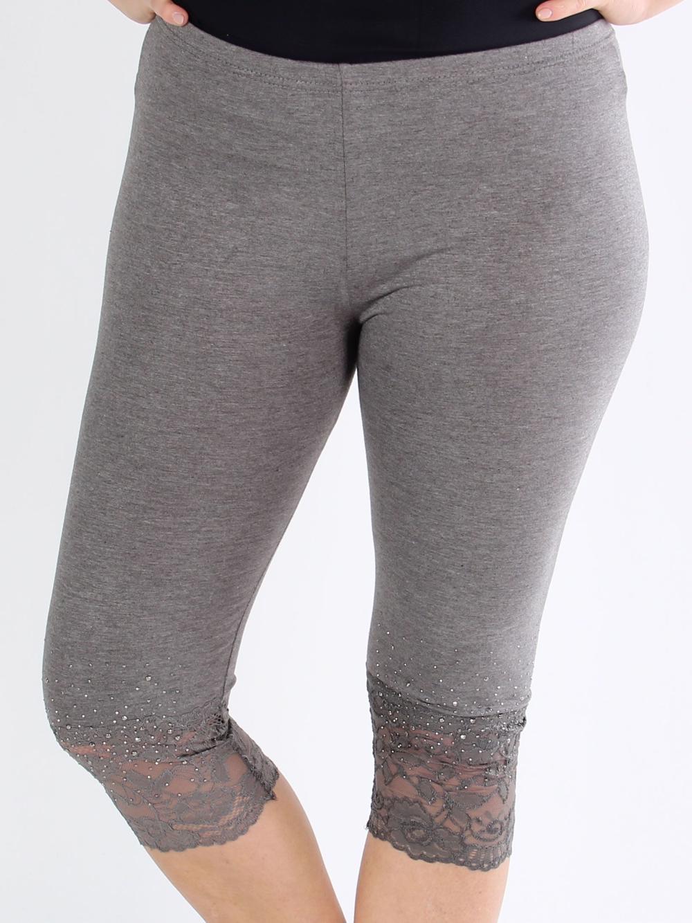 Beatrice - Leggings med spetskant och spets