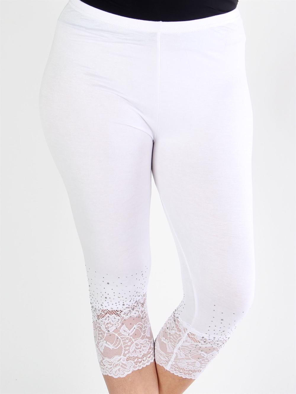 Beatrice - Leggings med spetskant och spets