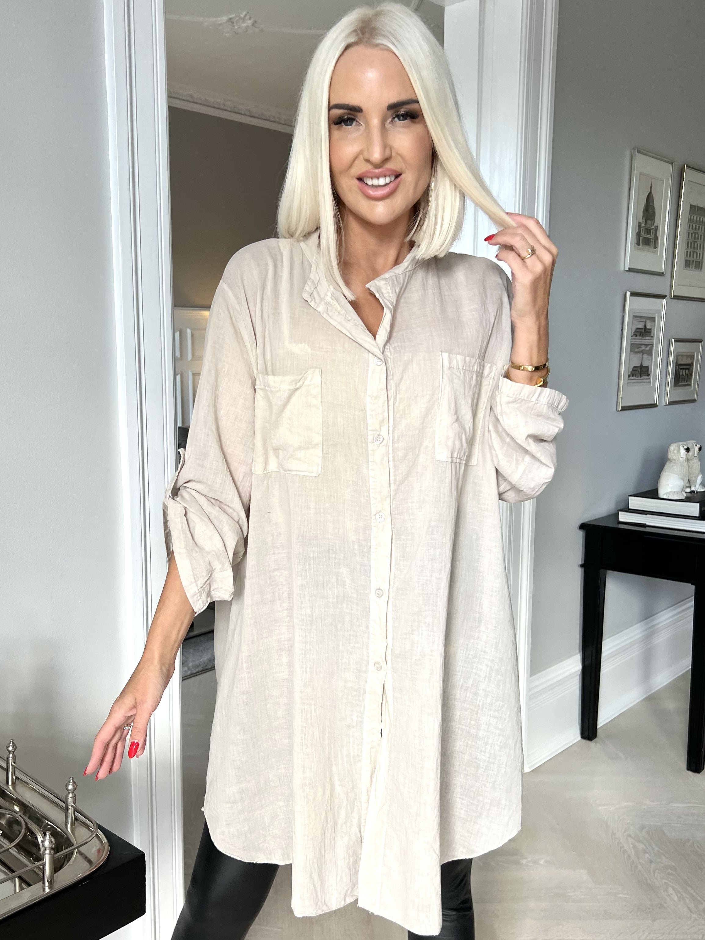 Berna Plain - Skjorta med fickor