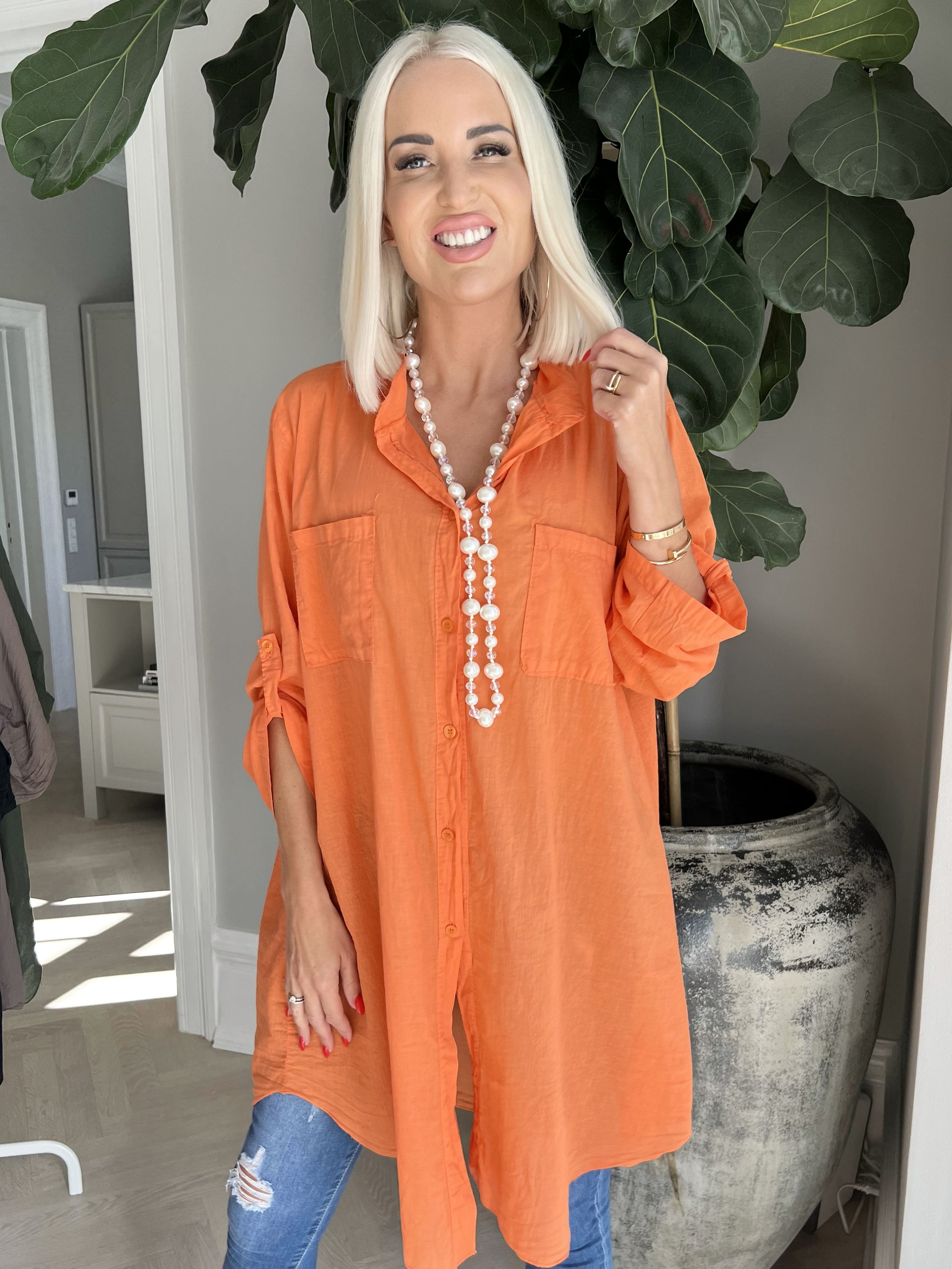 Berna Plain - Skjorta med fickor