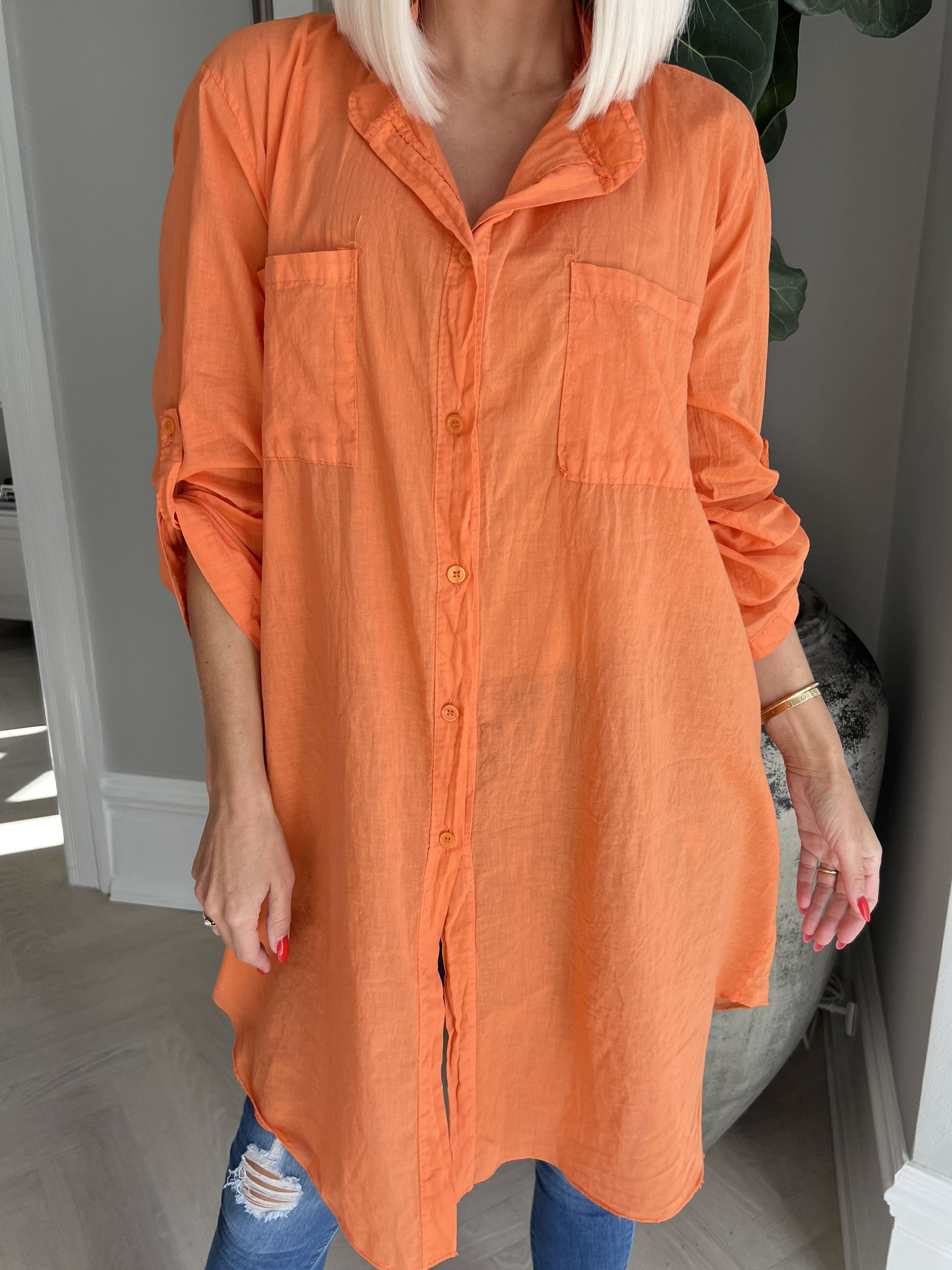 Berna Plain - Skjorta med fickor