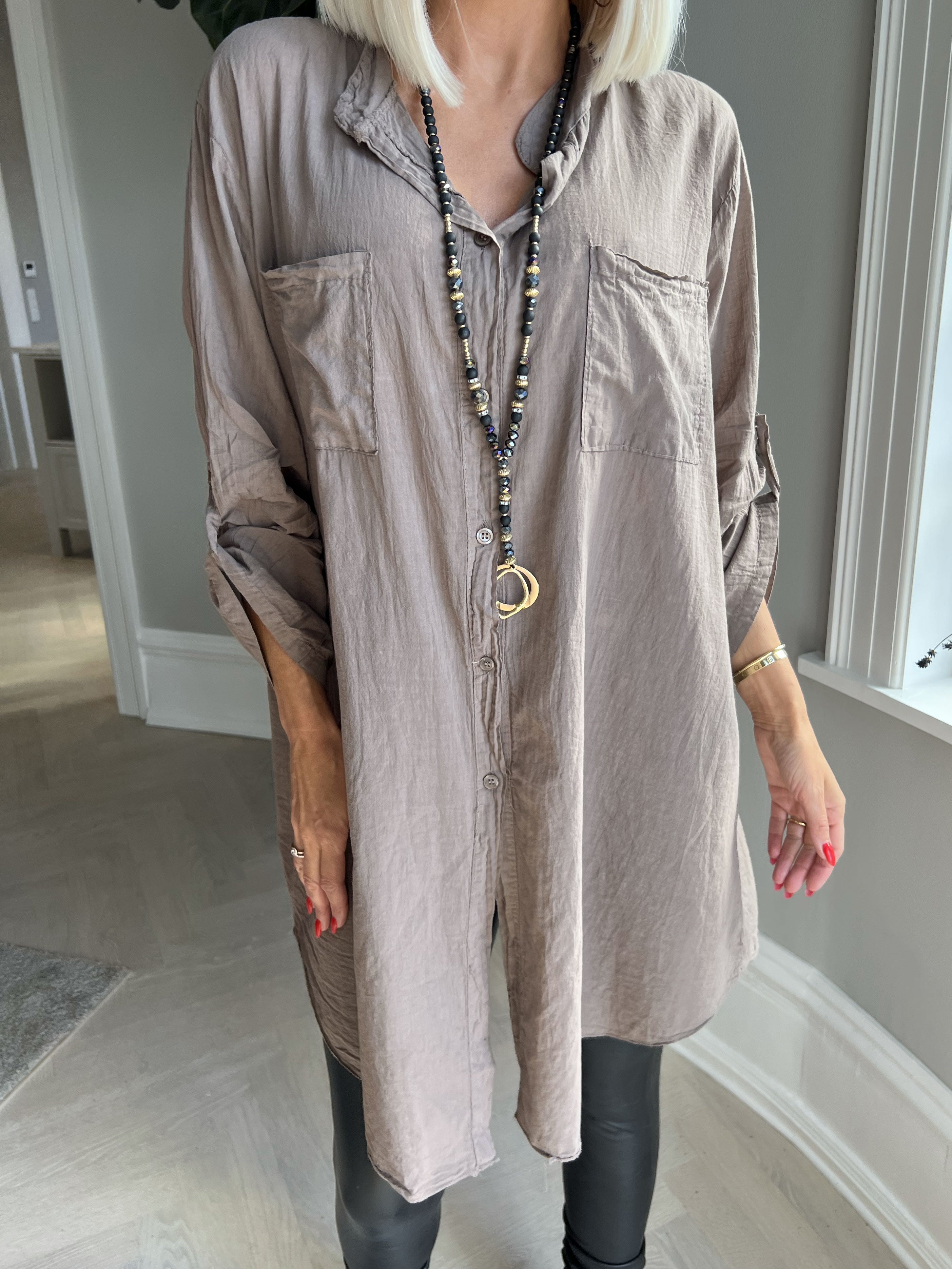 Berna Plain - Skjorta med fickor