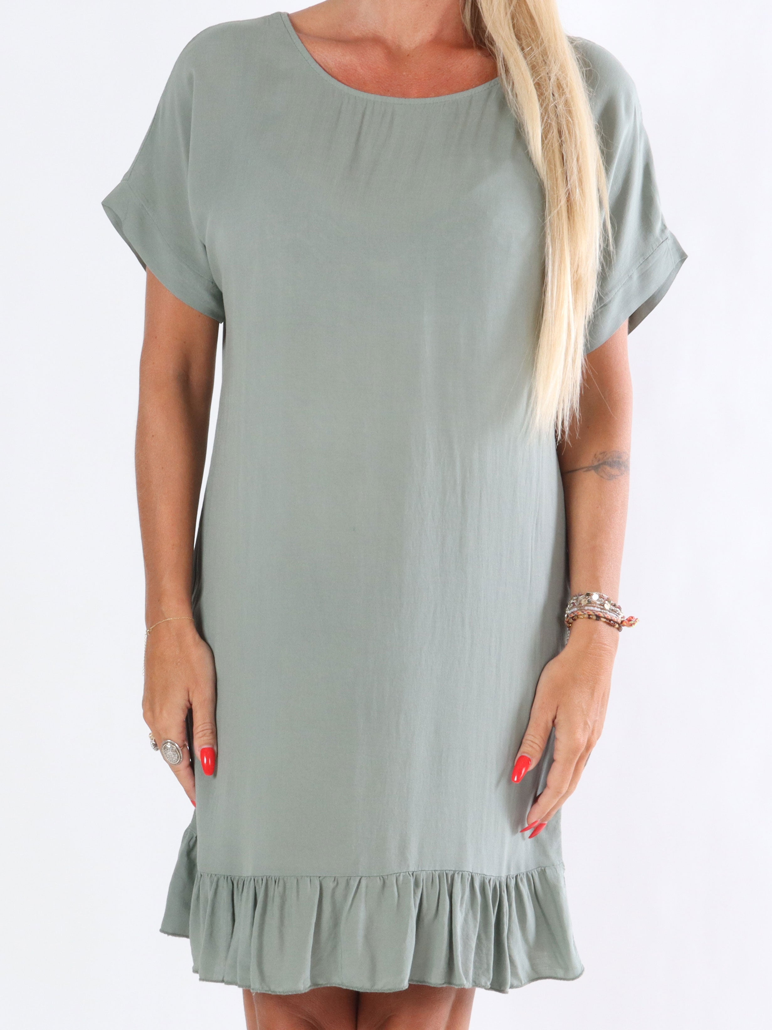 Birtha - Tunikaklänning med liten volangkant i nedre delen