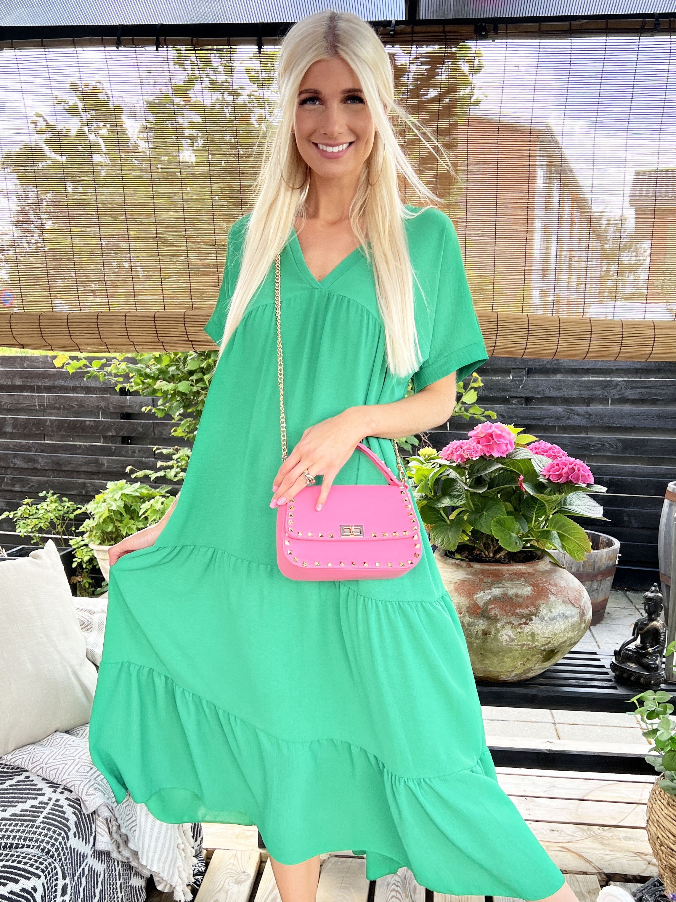 Branka - Lång klänning med v-ringning