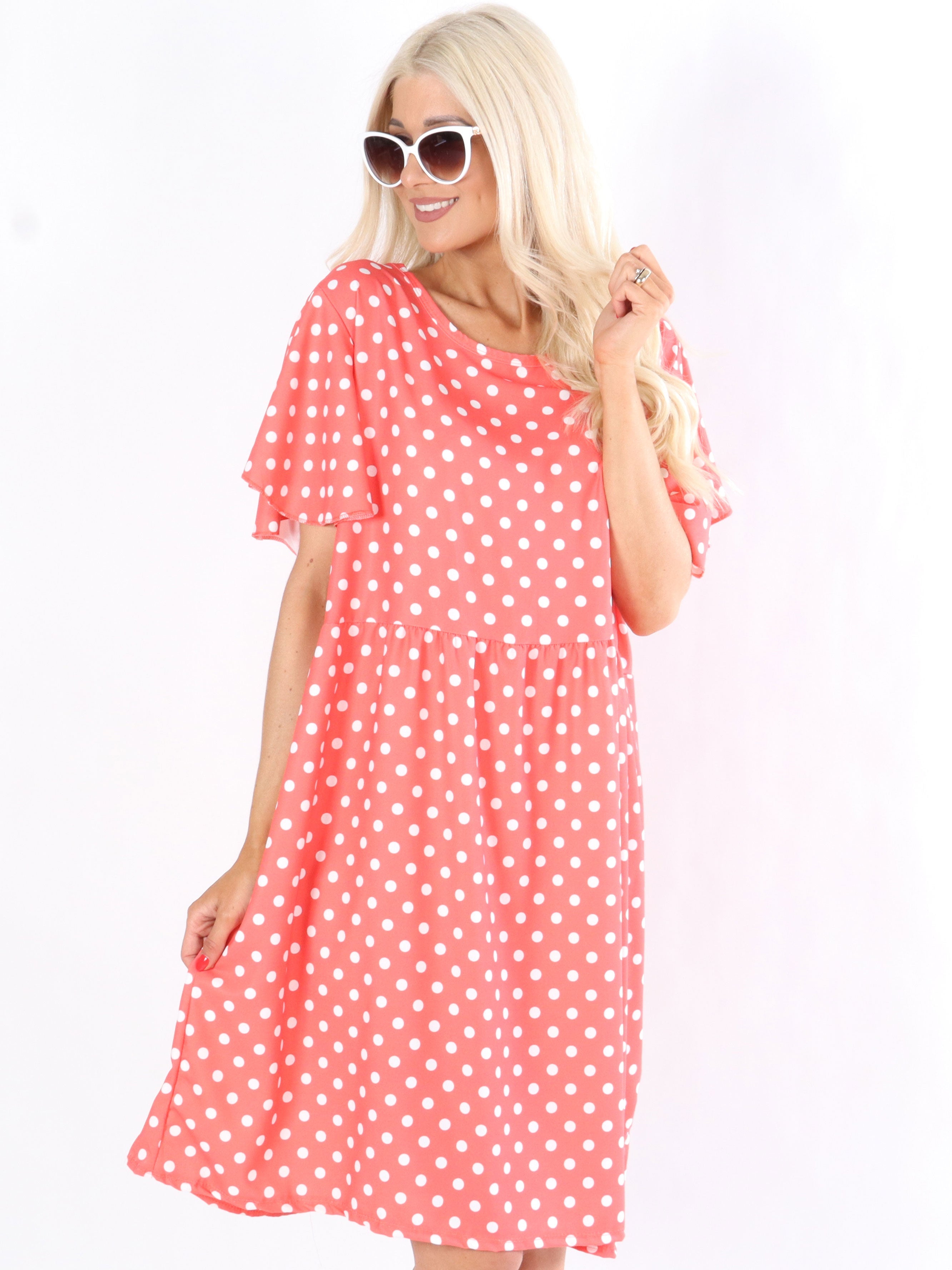 Brenda - Söt prickig klänning