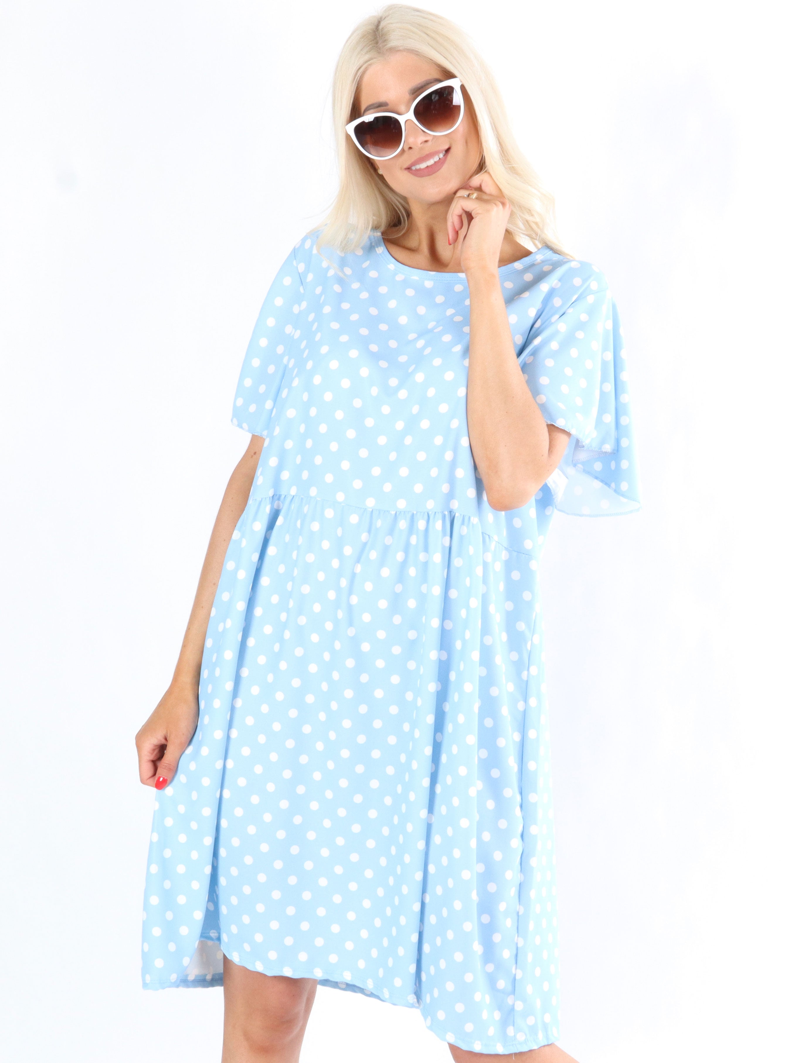 Brenda - Söt prickig klänning