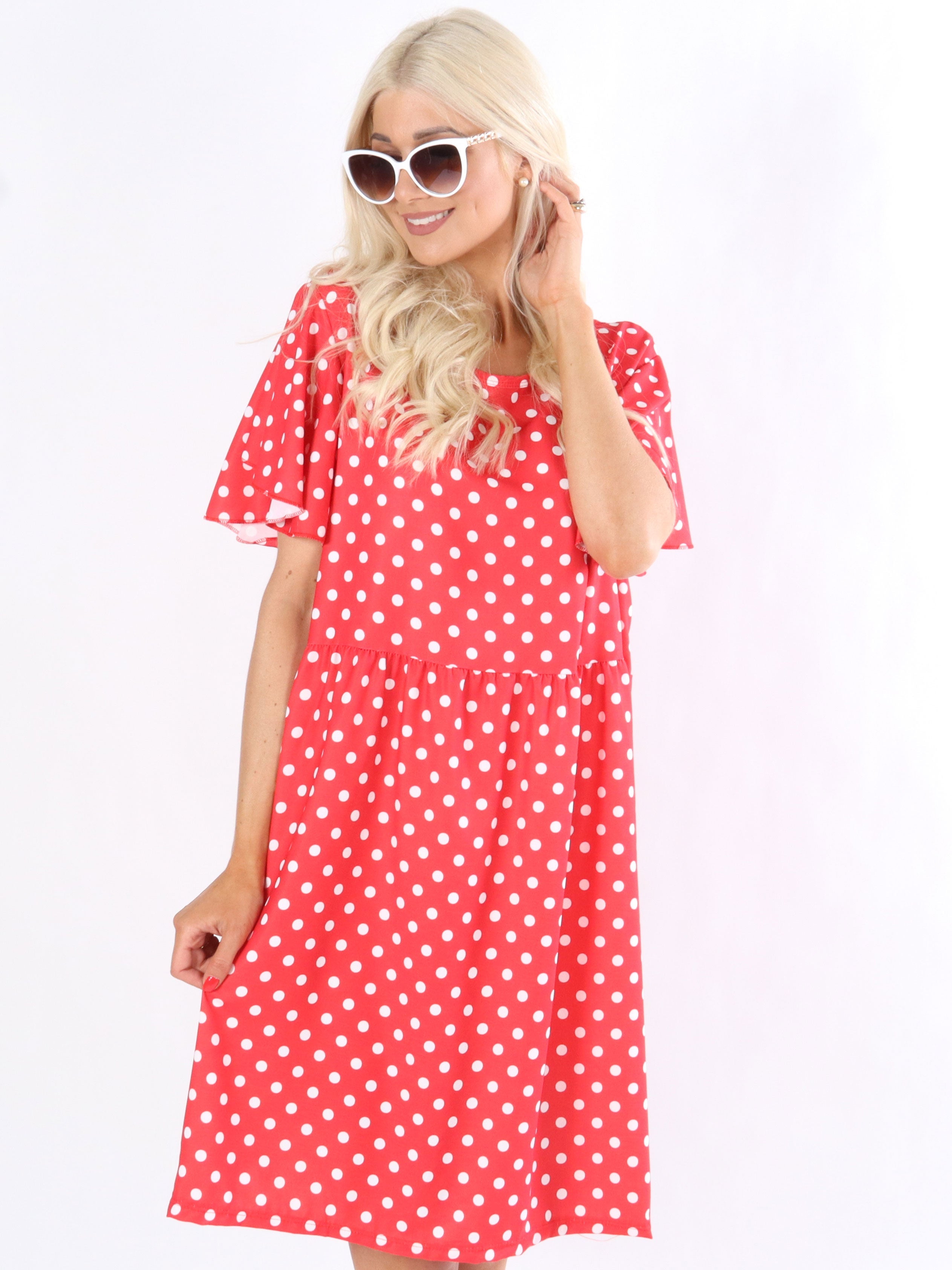 Brenda - Söt prickig klänning