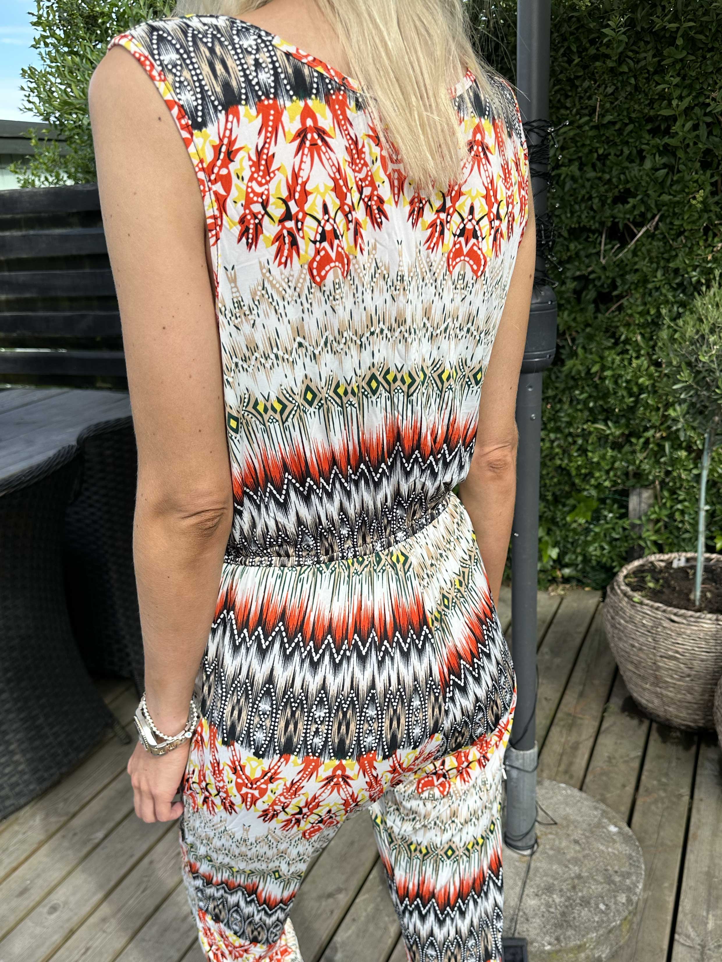 Brooklyn - Mönstrad jumpsuit i elastiskt tyg